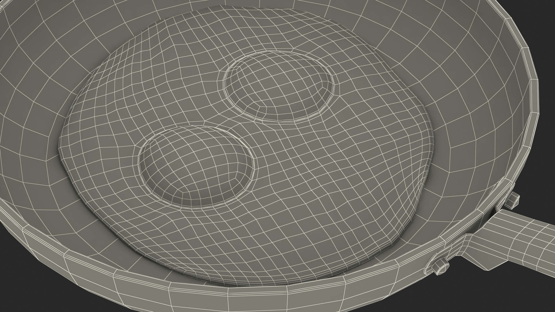 Fried Eggs in a Pan 3D model