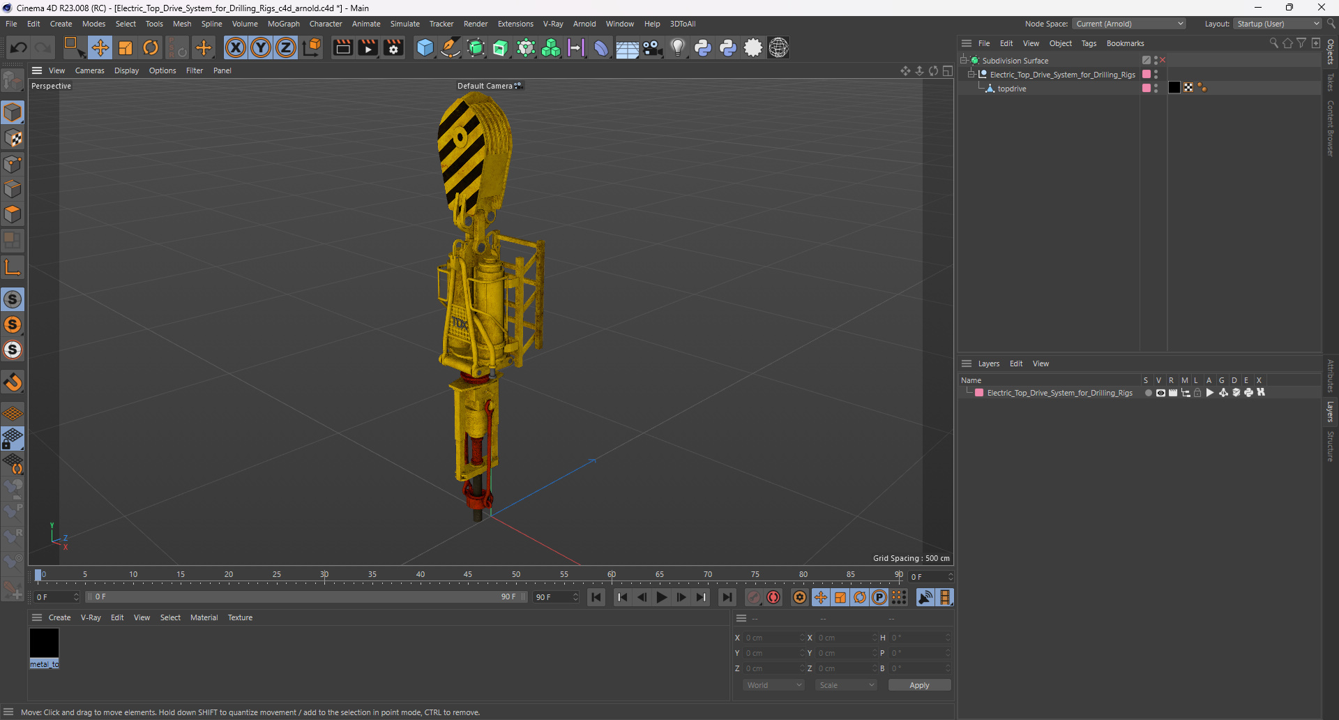 3D Electric Top Drive System for Drilling Rigs model