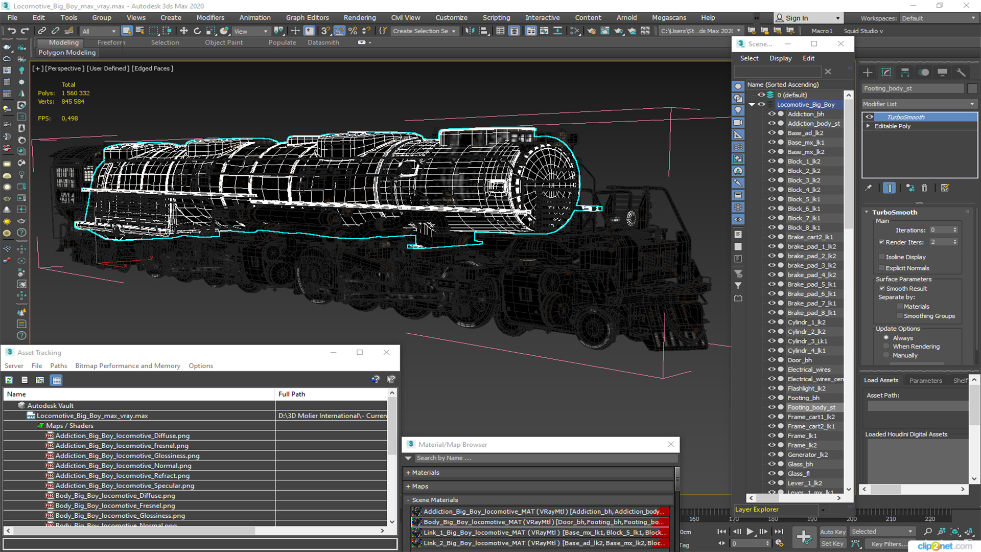 3D Locomotive Big Boy model