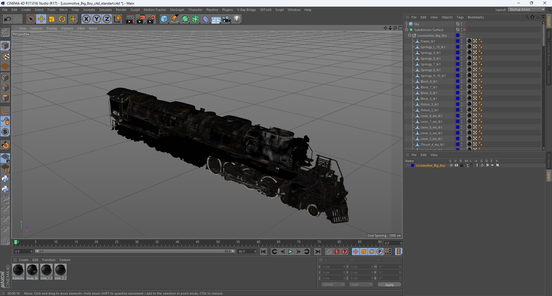 3D Locomotive Big Boy model