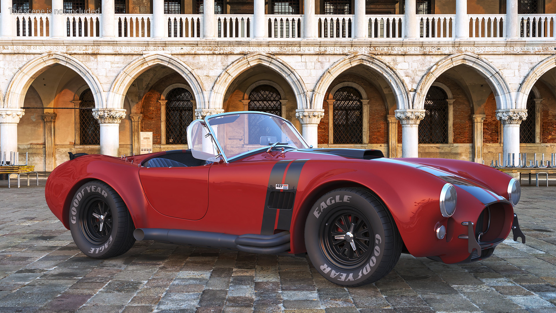 3D Racing Cobra Shelby 1965 Rigged