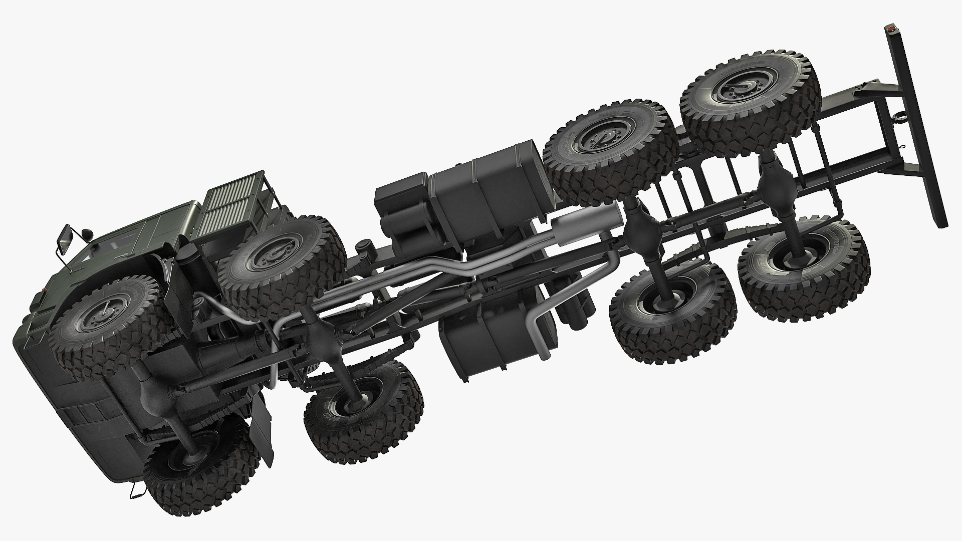3D Russian Offroad Truck Kamaz 6560 Dirty model