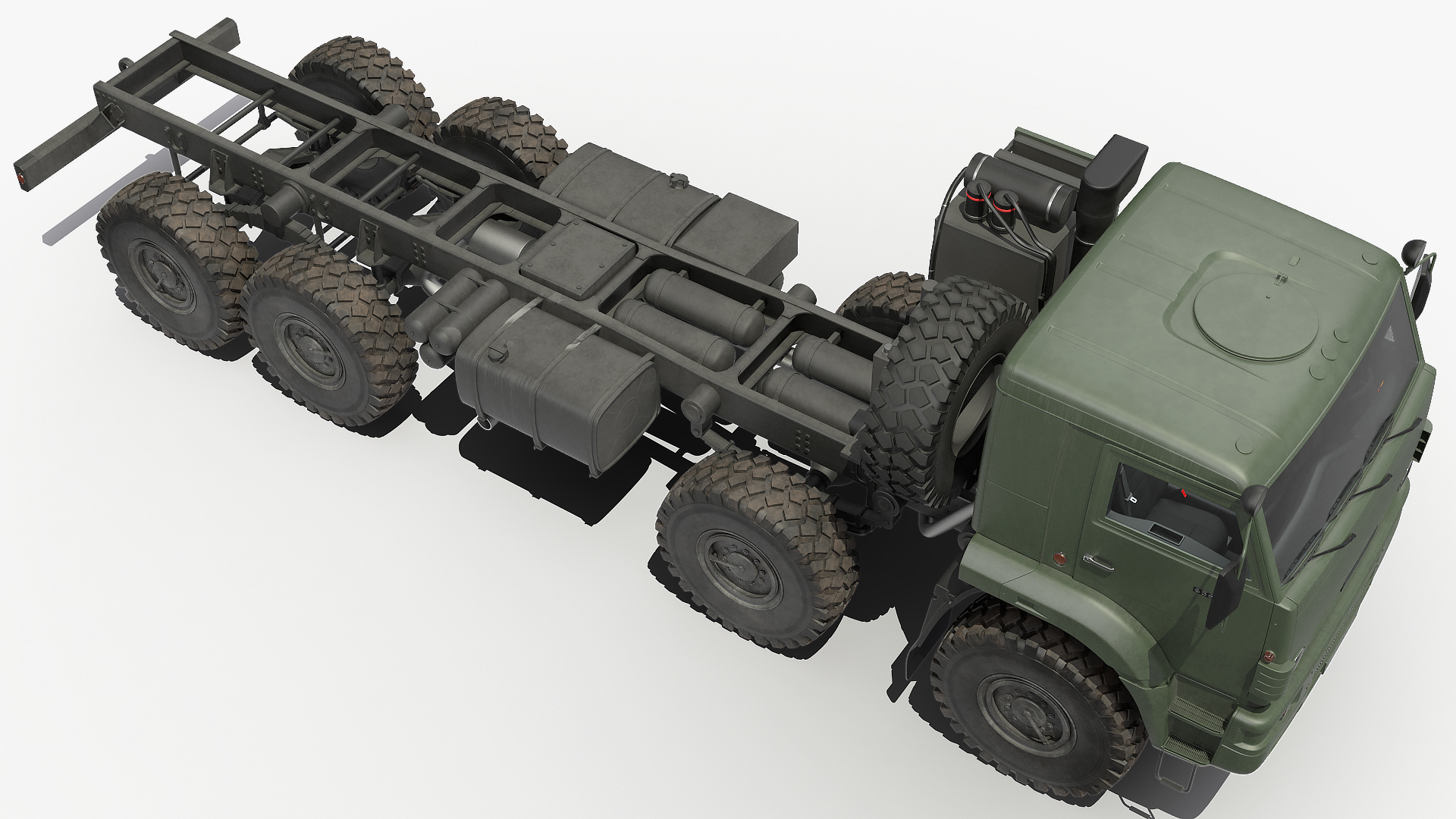 3D Russian Offroad Truck Kamaz 6560 Dirty model