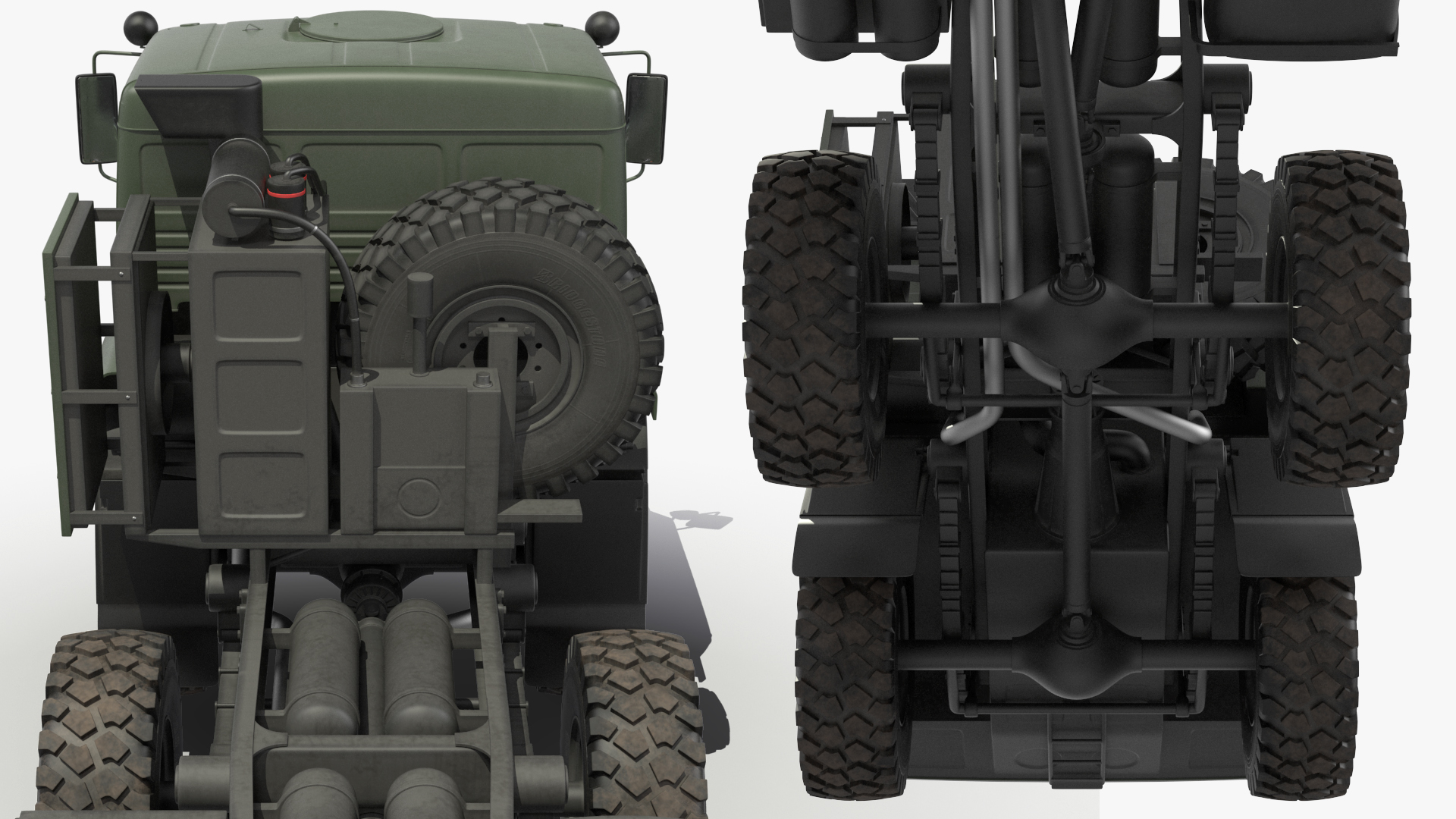 3D Russian Offroad Truck Kamaz 6560 Dirty model