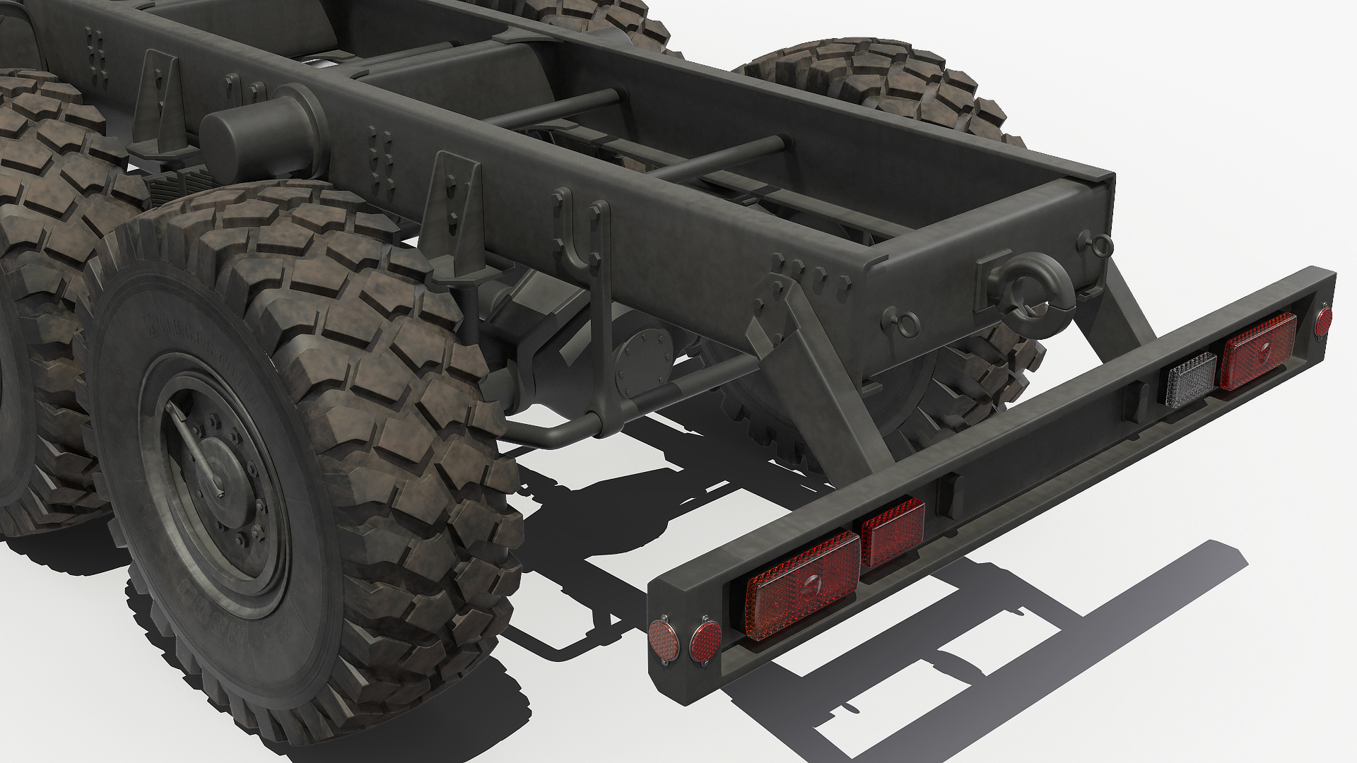 3D Russian Offroad Truck Kamaz 6560 Dirty model