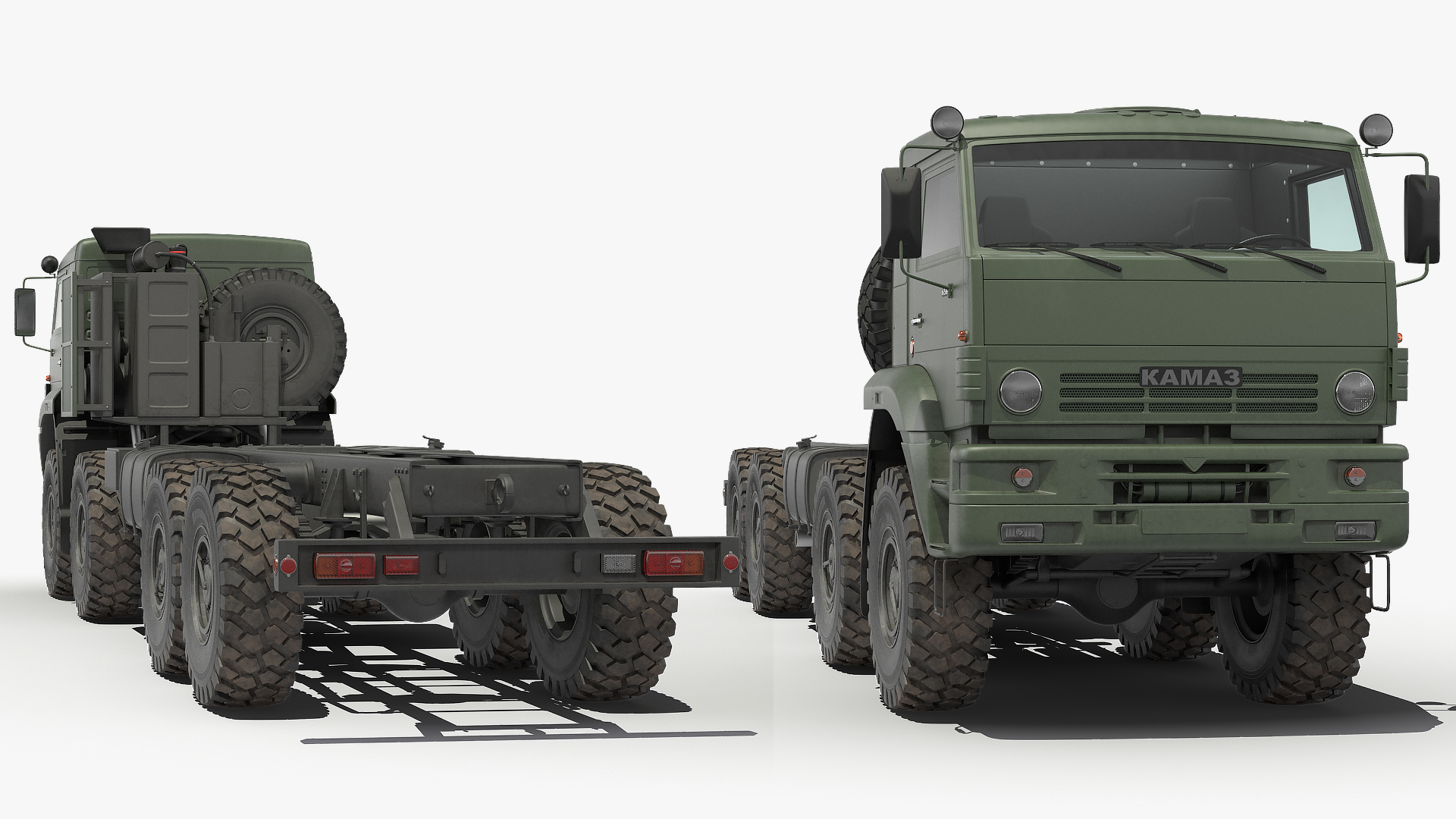 3D Russian Offroad Truck Kamaz 6560 Dirty model