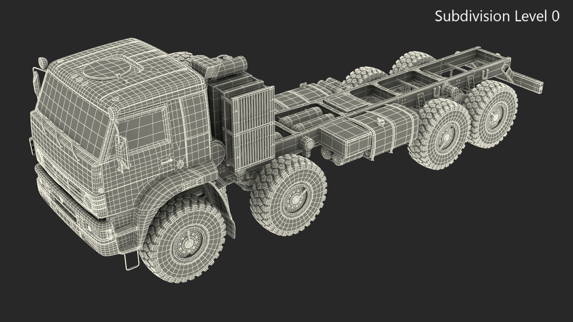 3D Russian Offroad Truck Kamaz 6560 Dirty model