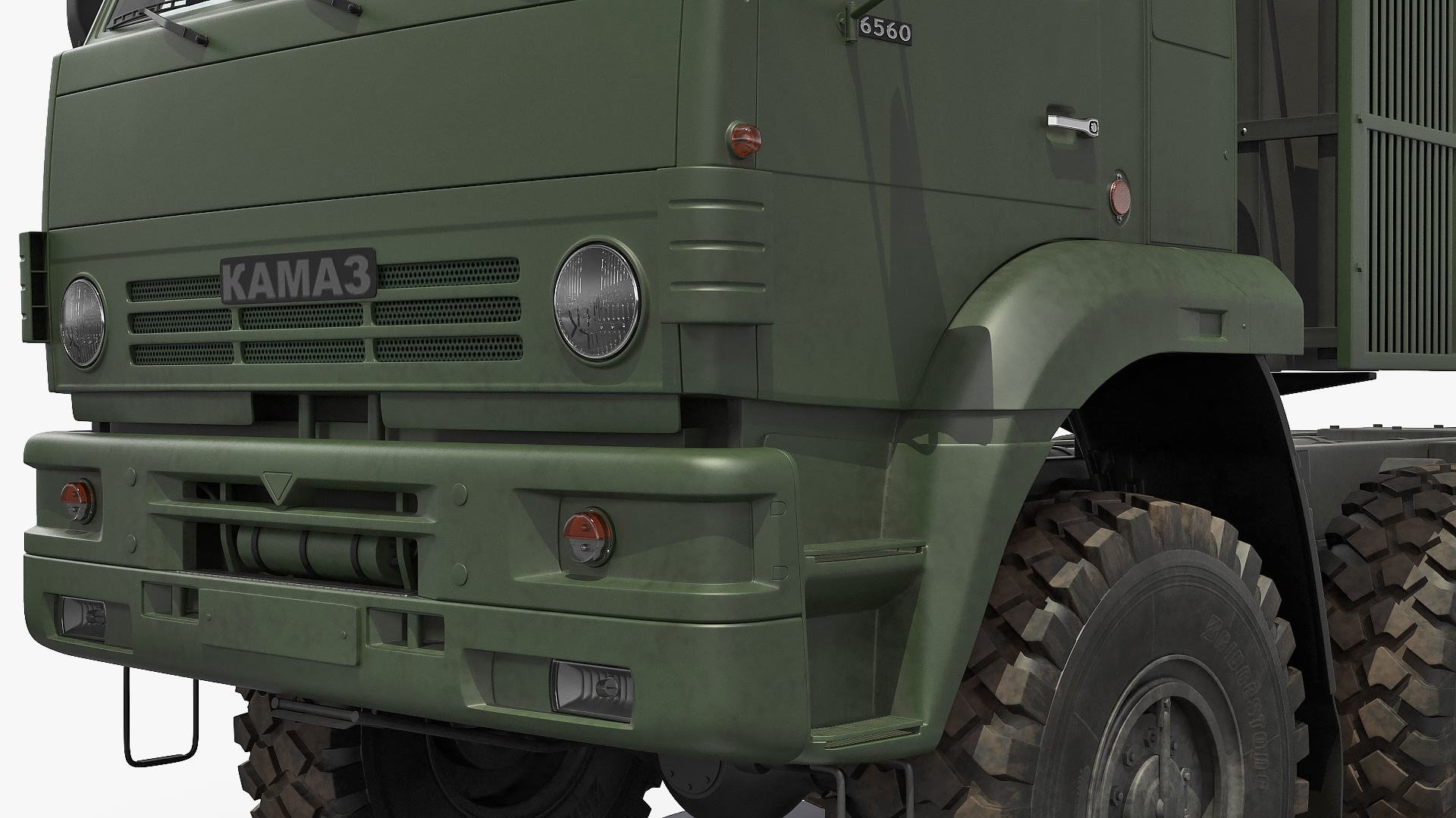 3D Russian Offroad Truck Kamaz 6560 Dirty model