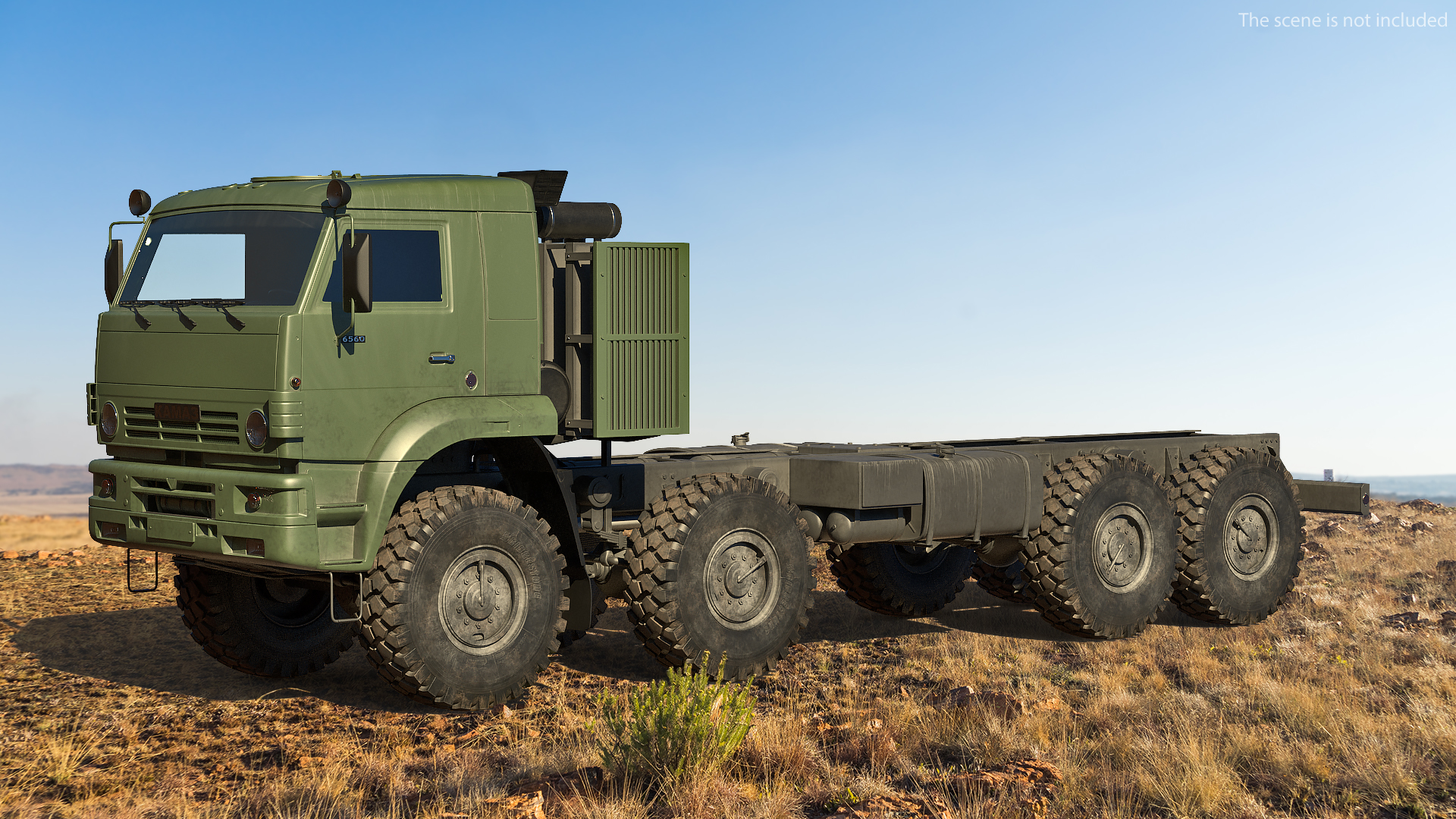 3D Russian Offroad Truck Kamaz 6560 Dirty model