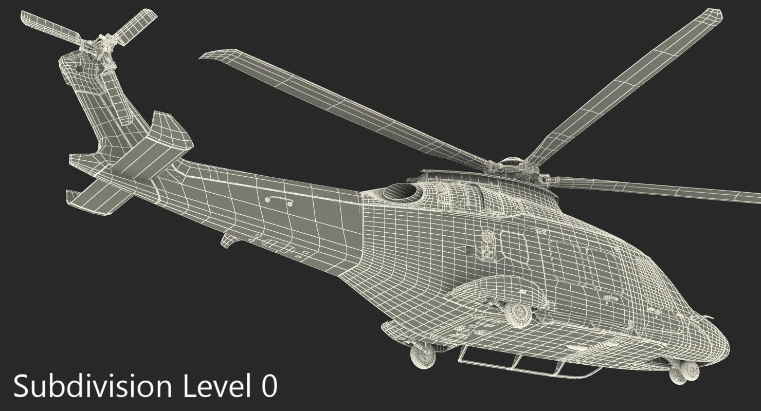 3D Helicopter AgustaWestland AW169