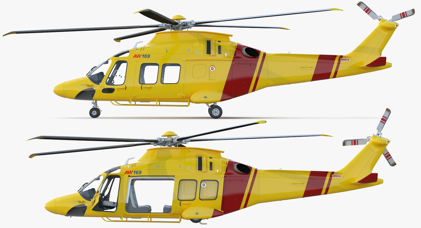 3D Helicopter AgustaWestland AW169