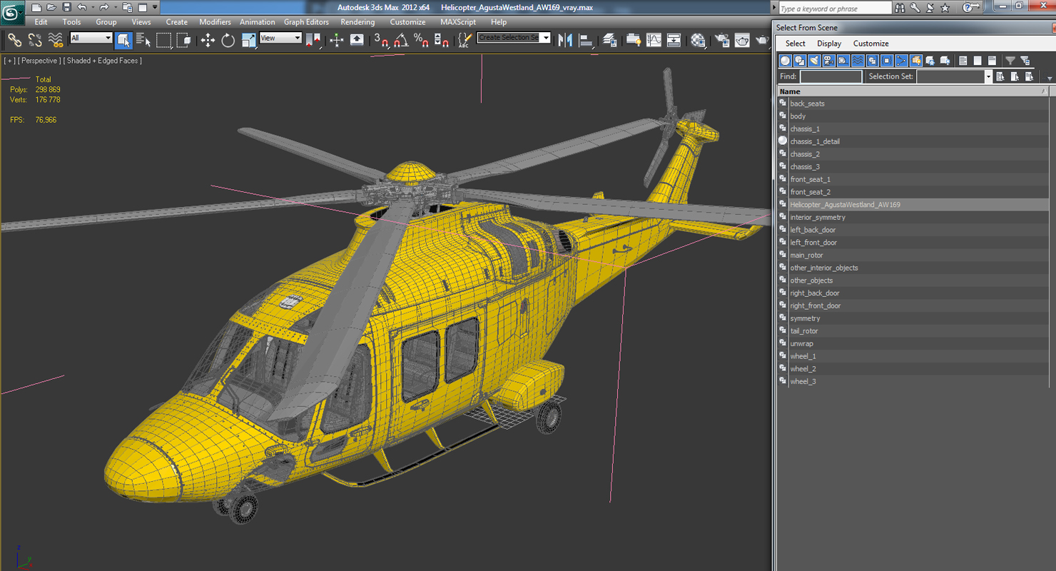 3D Helicopter AgustaWestland AW169