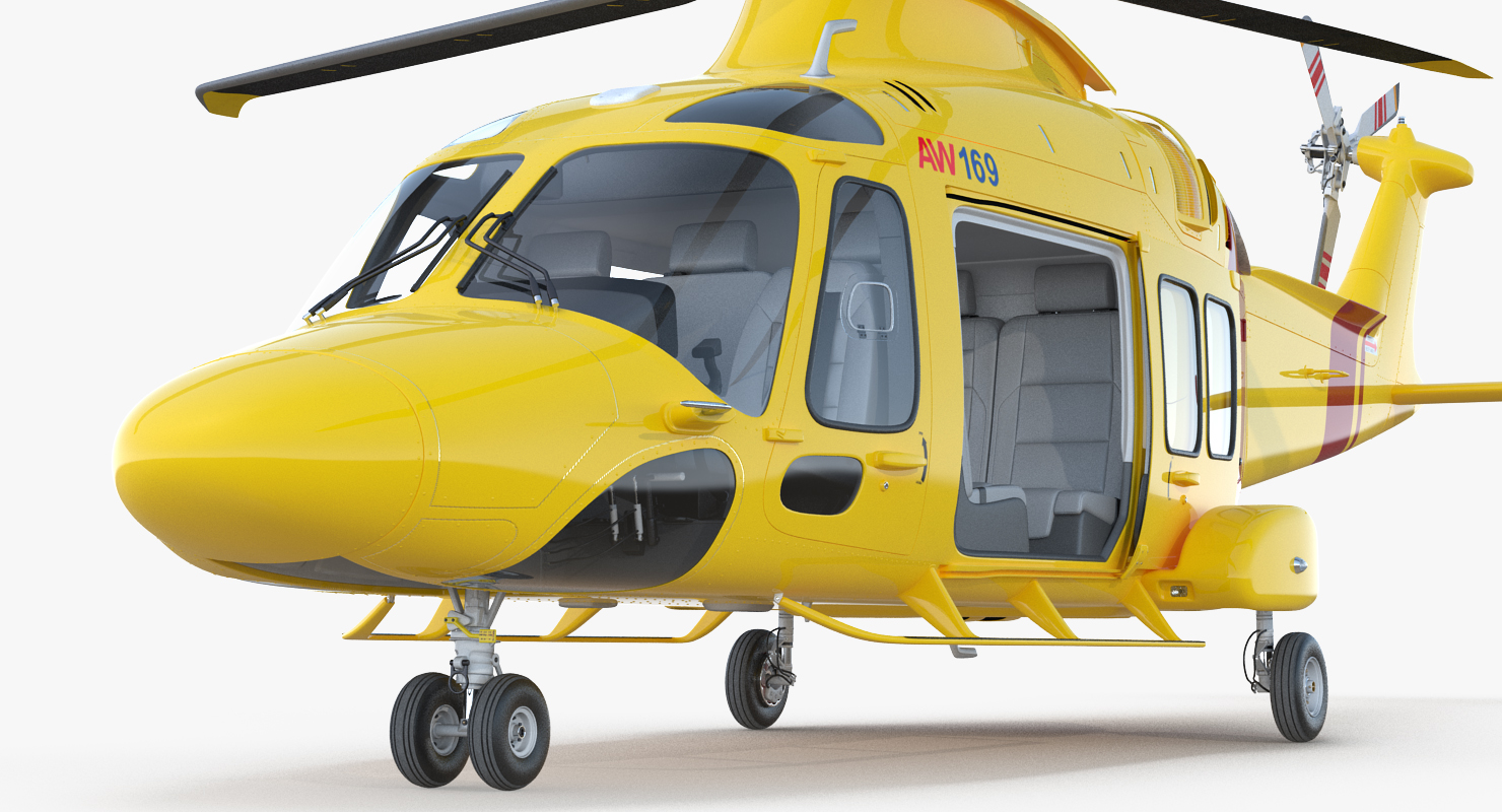 3D Helicopter AgustaWestland AW169