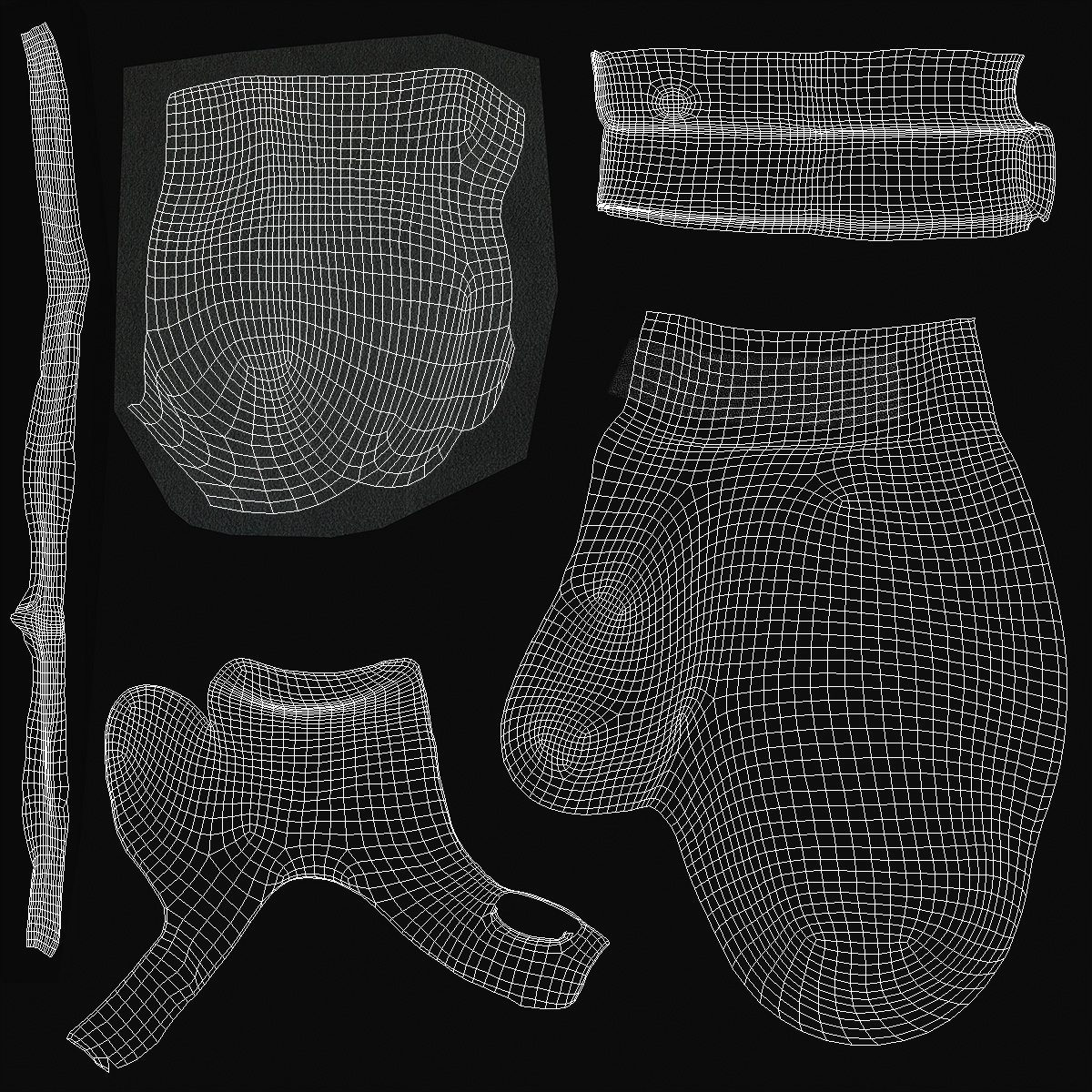 Boxing Training Gloves 3D