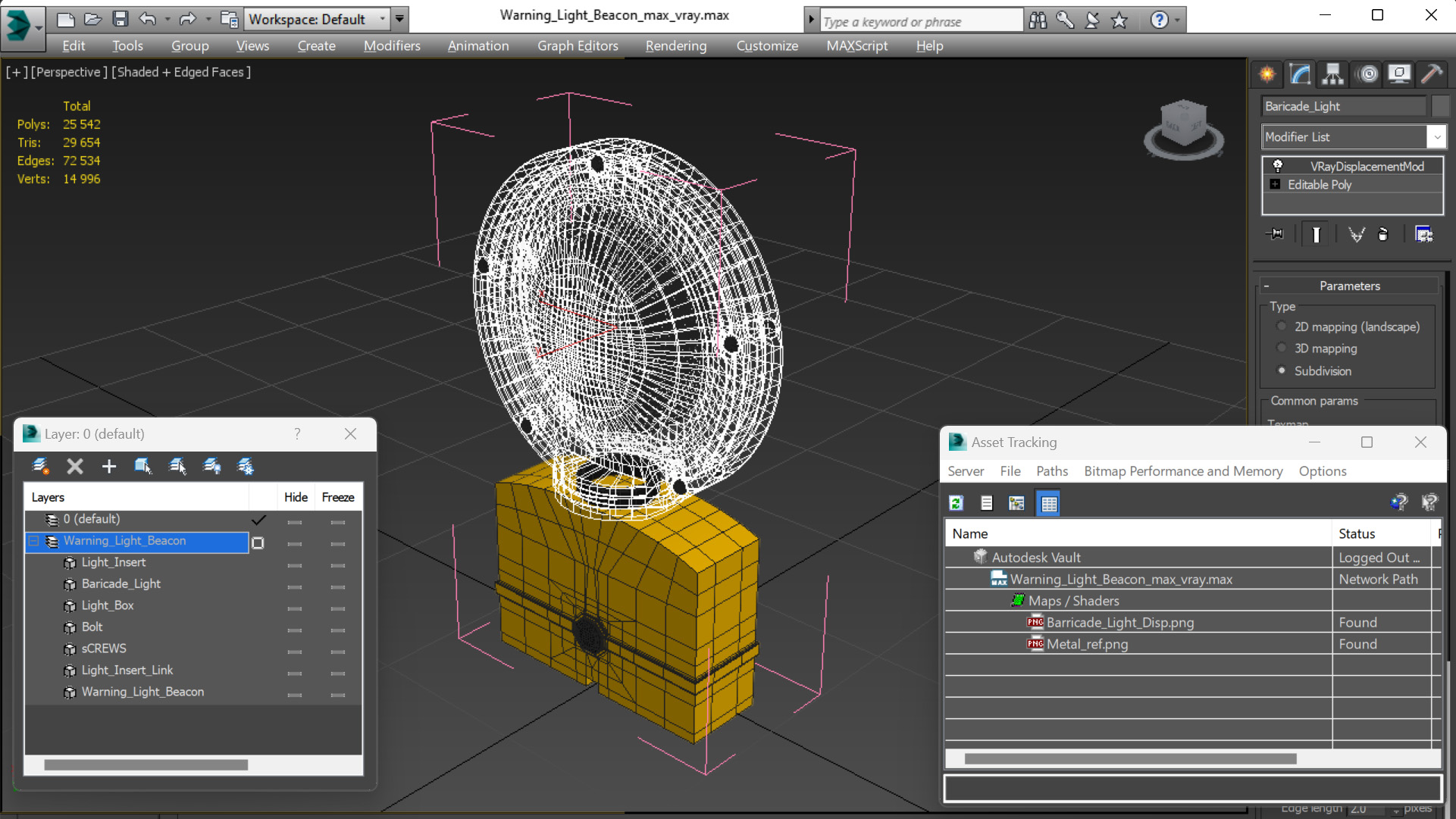 3D model Warning Light Beacon