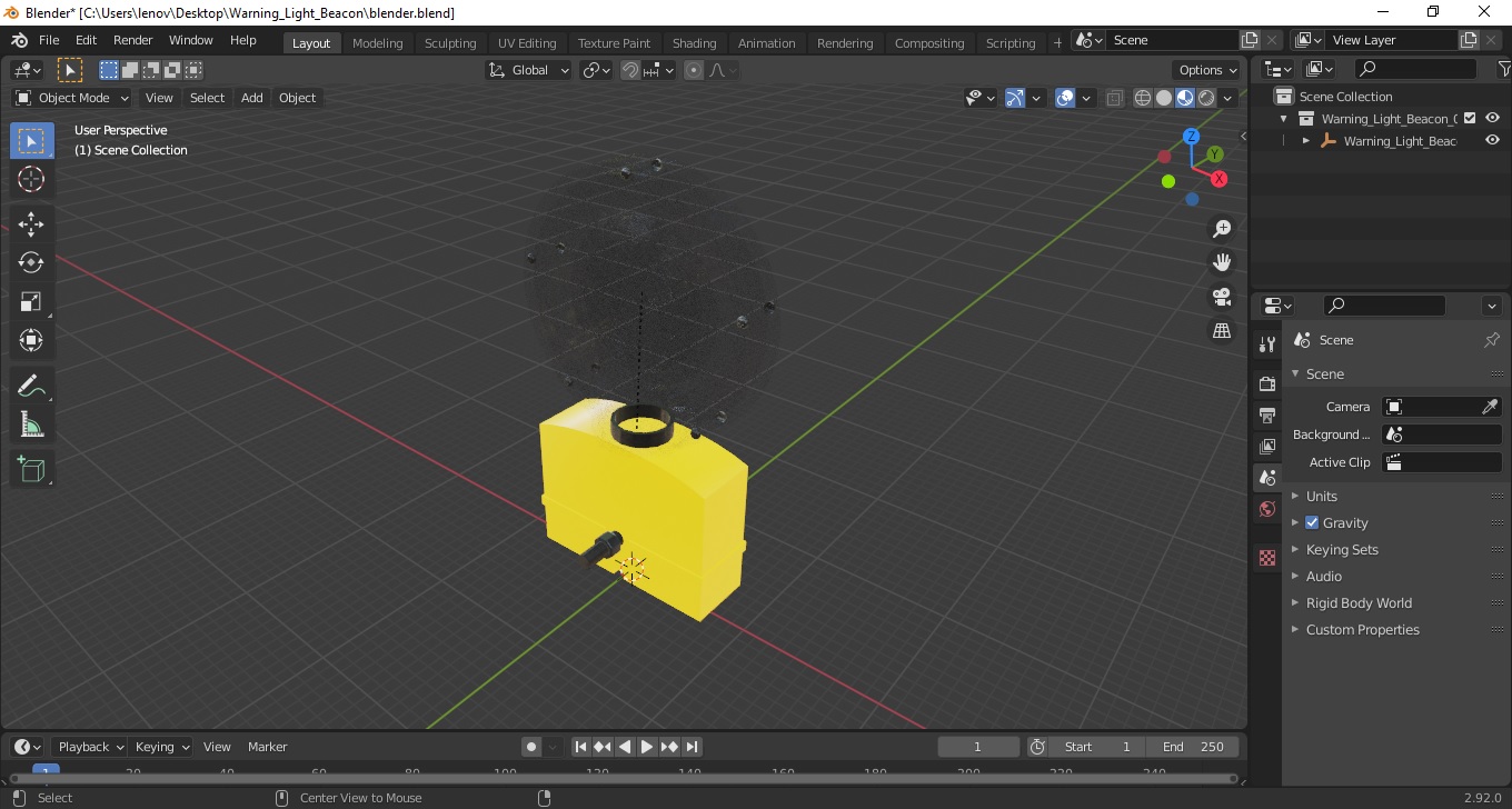 3D model Warning Light Beacon