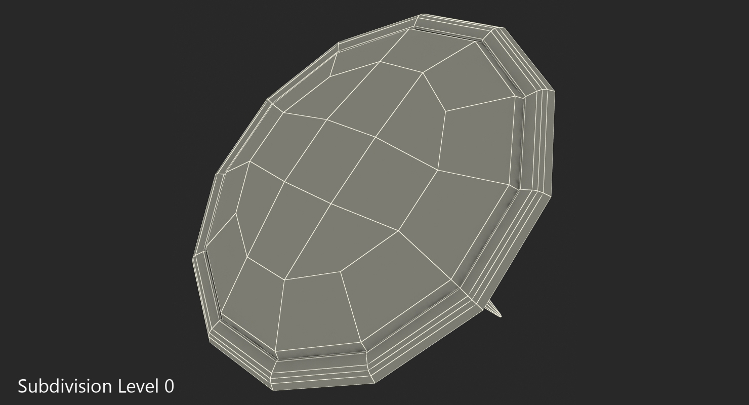Sad Smiley Pin 3D model