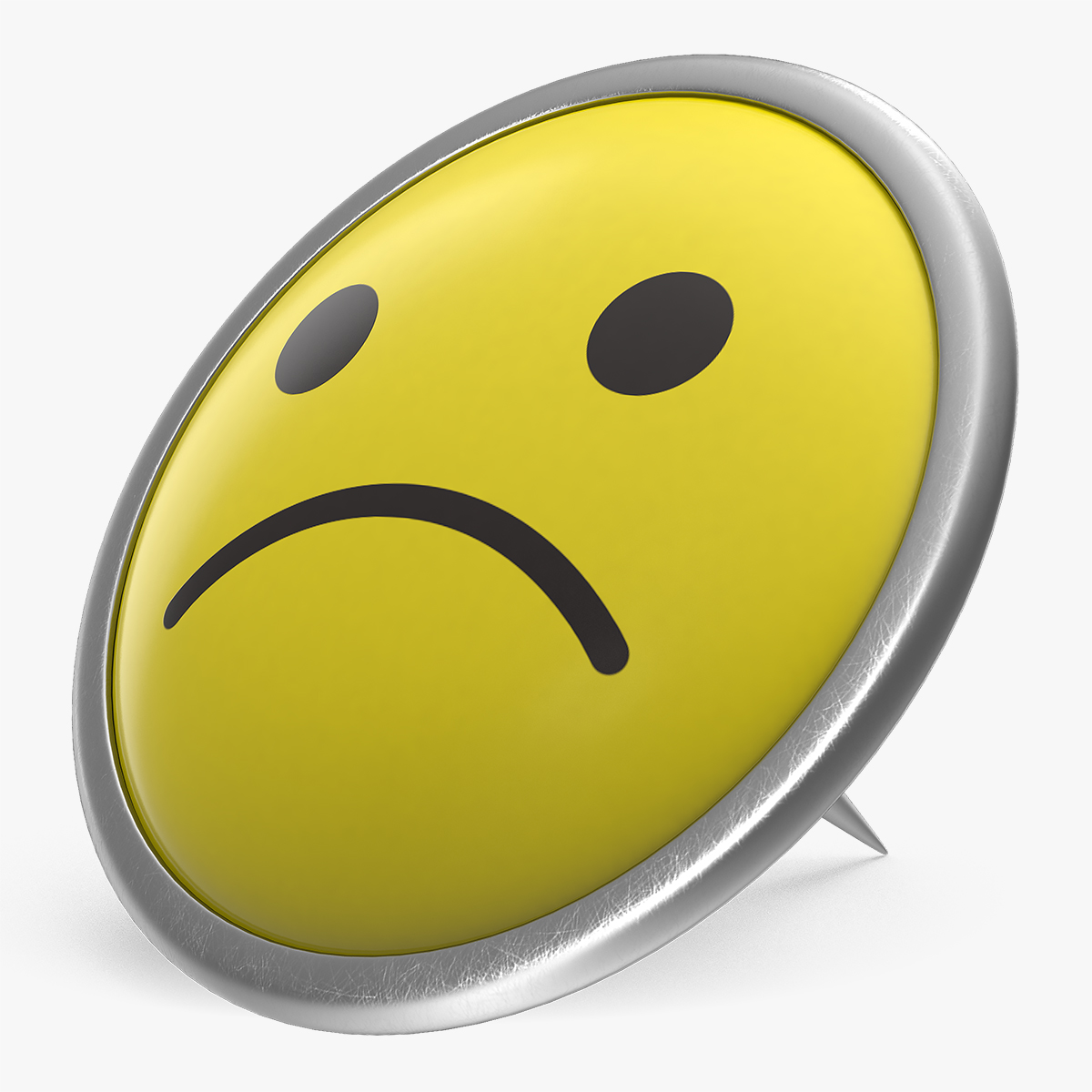 Sad Smiley Pin, view 6