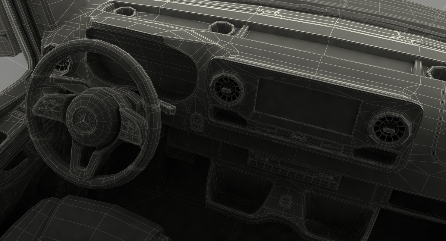 2019 Mercedes Sprinter Van Rigged for Cinema 4D 3D