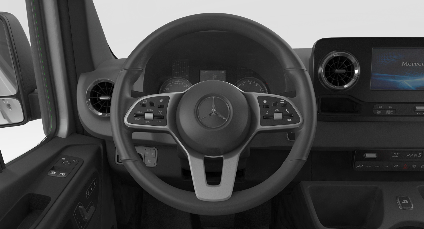 2019 Mercedes Sprinter Van Rigged for Cinema 4D 3D