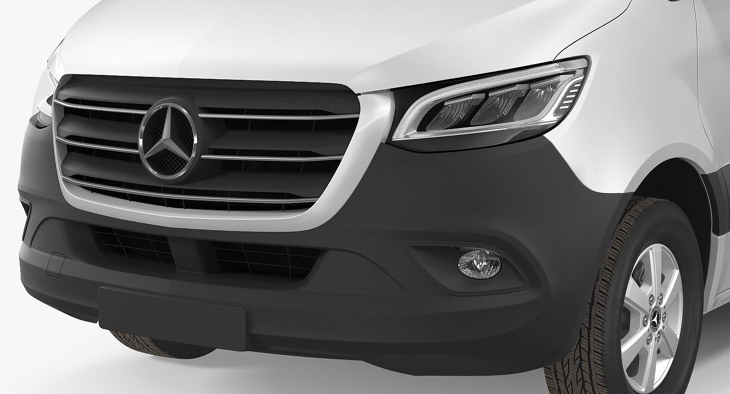 2019 Mercedes Sprinter Van Rigged for Cinema 4D 3D