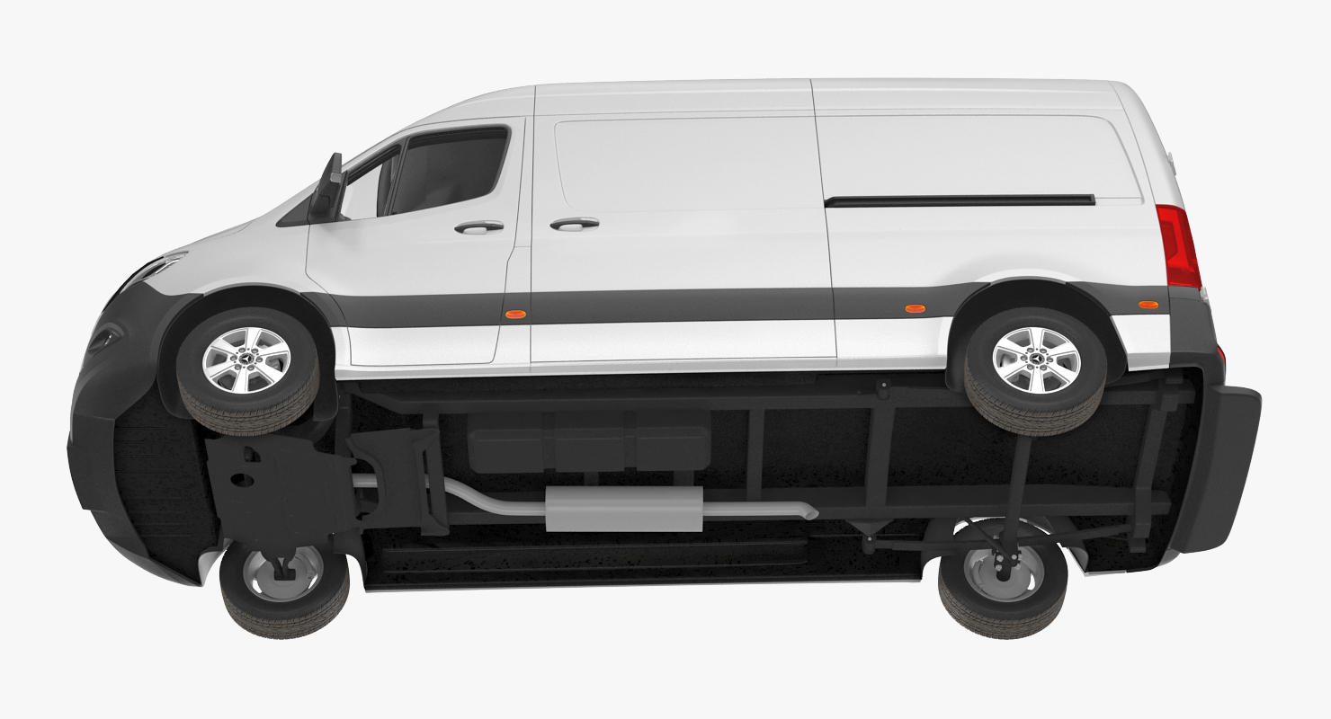 2019 Mercedes Sprinter Van Rigged for Cinema 4D 3D