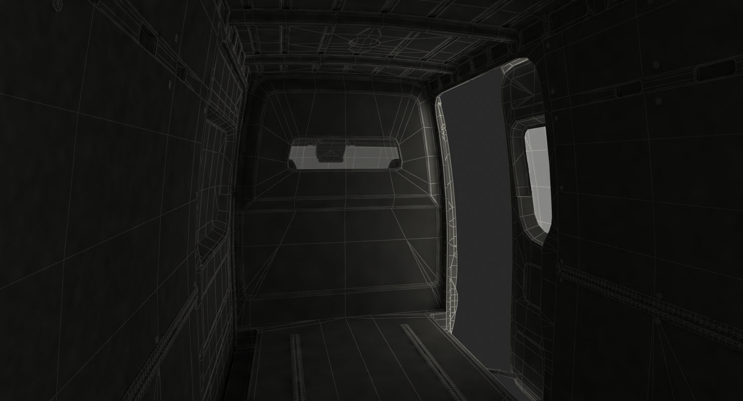 2019 Mercedes Sprinter Van Rigged for Cinema 4D 3D