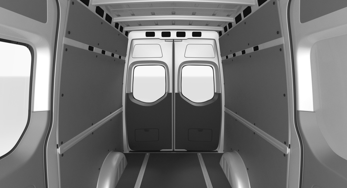 2019 Mercedes Sprinter Van Rigged for Cinema 4D 3D