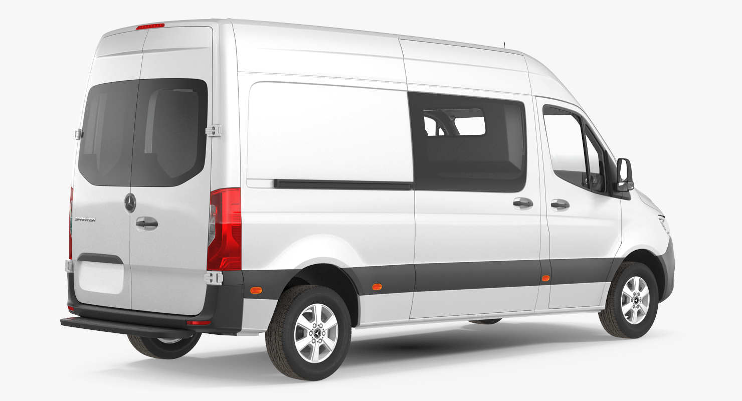 2019 Mercedes Sprinter Van Rigged for Cinema 4D 3D