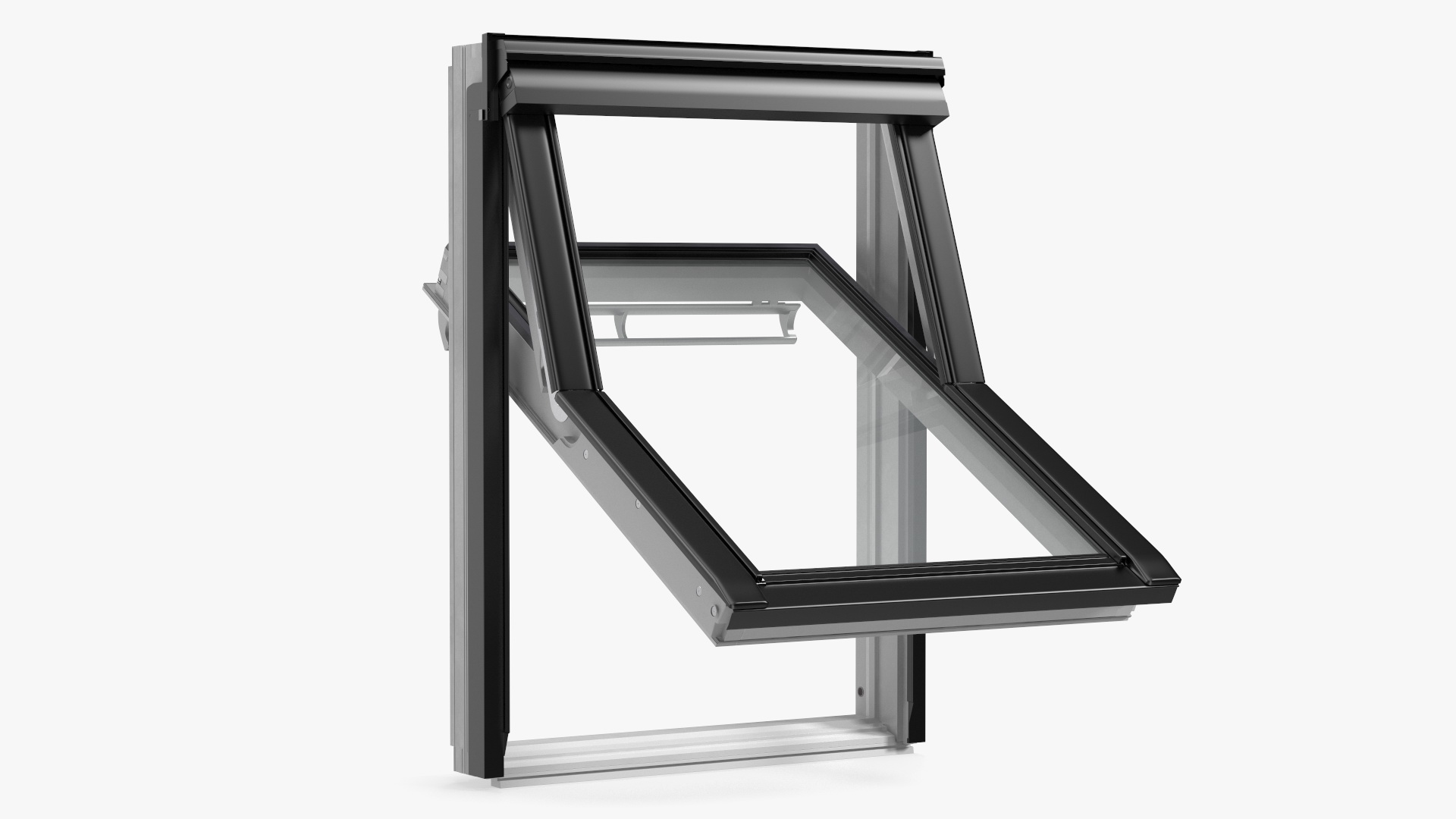 3D Center Pivot Roof Window 78 x 118 Open model
