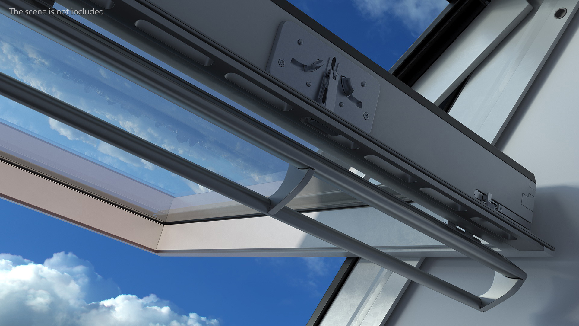 3D Center Pivot Roof Window 78 x 118 Open model