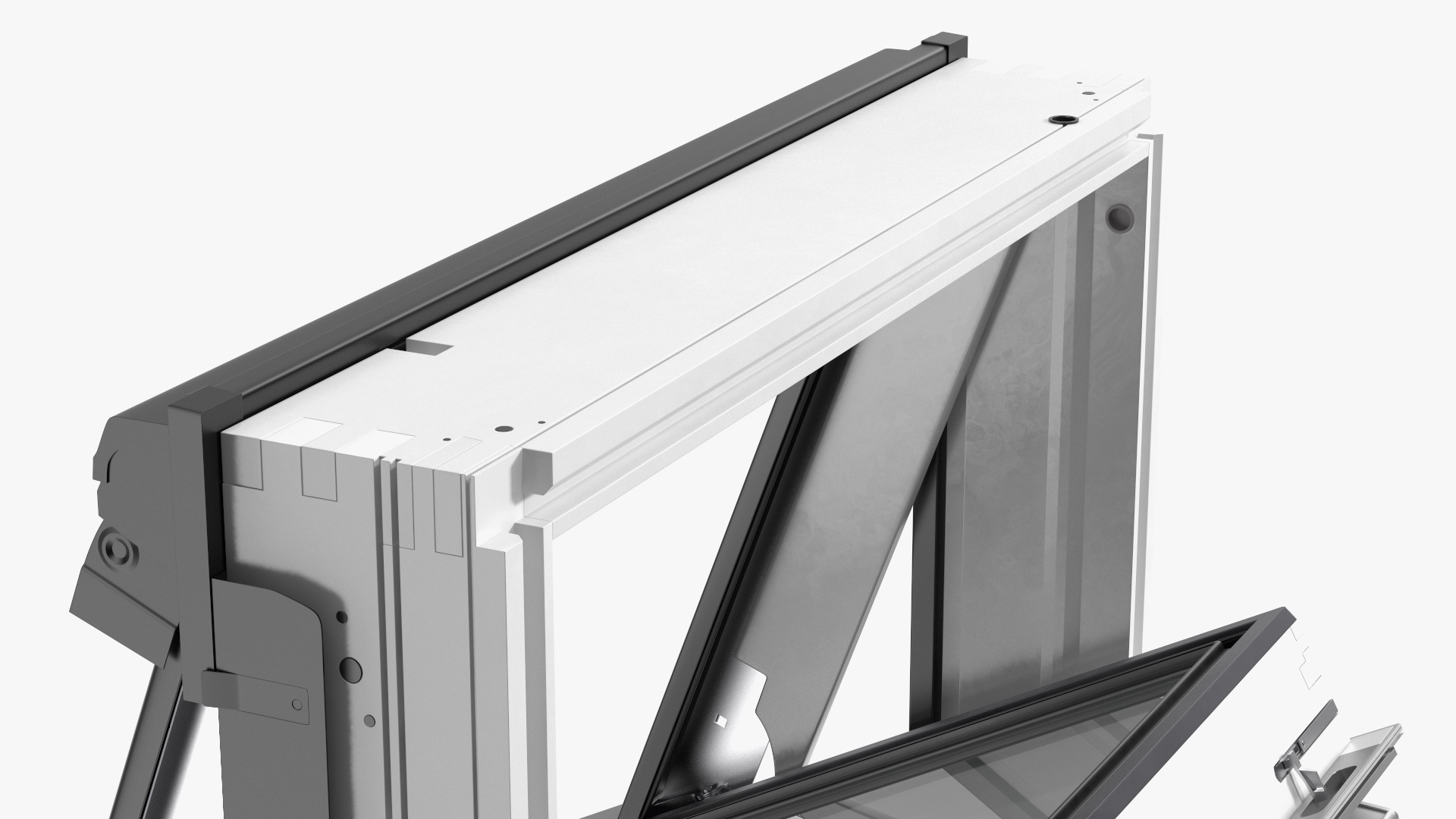 3D Center Pivot Roof Window 78 x 118 Open model