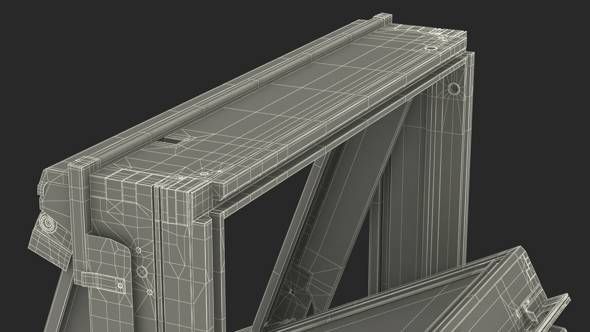 3D Center Pivot Roof Window 78 x 118 Open model