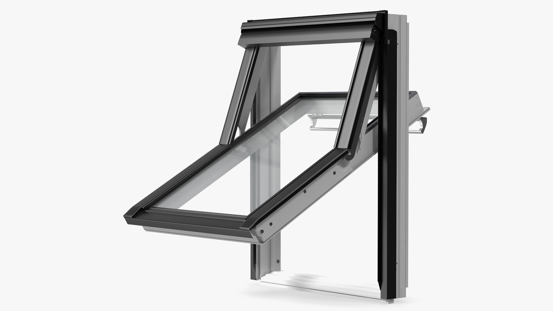 3D Center Pivot Roof Window 78 x 118 Open model