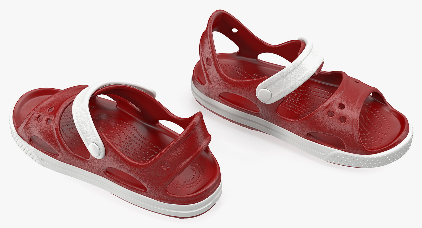 3D Summer Children Sandals model