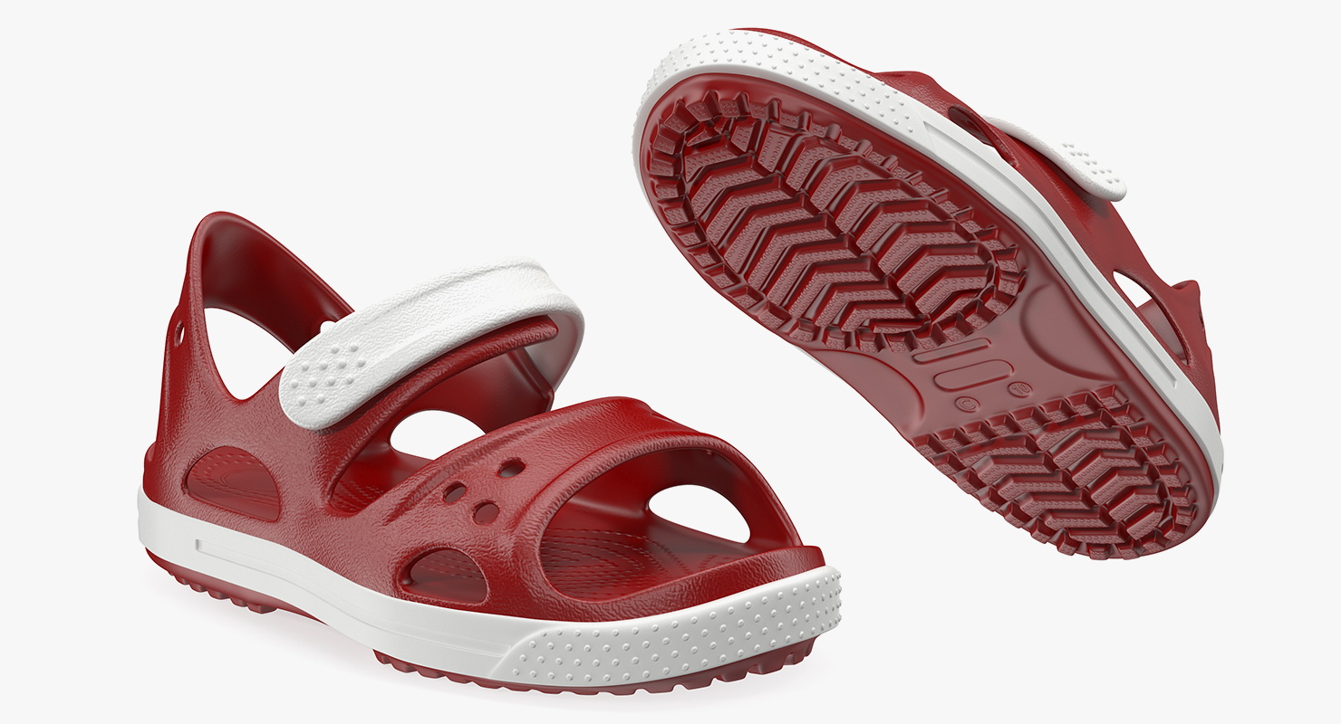 3D Summer Children Sandals model