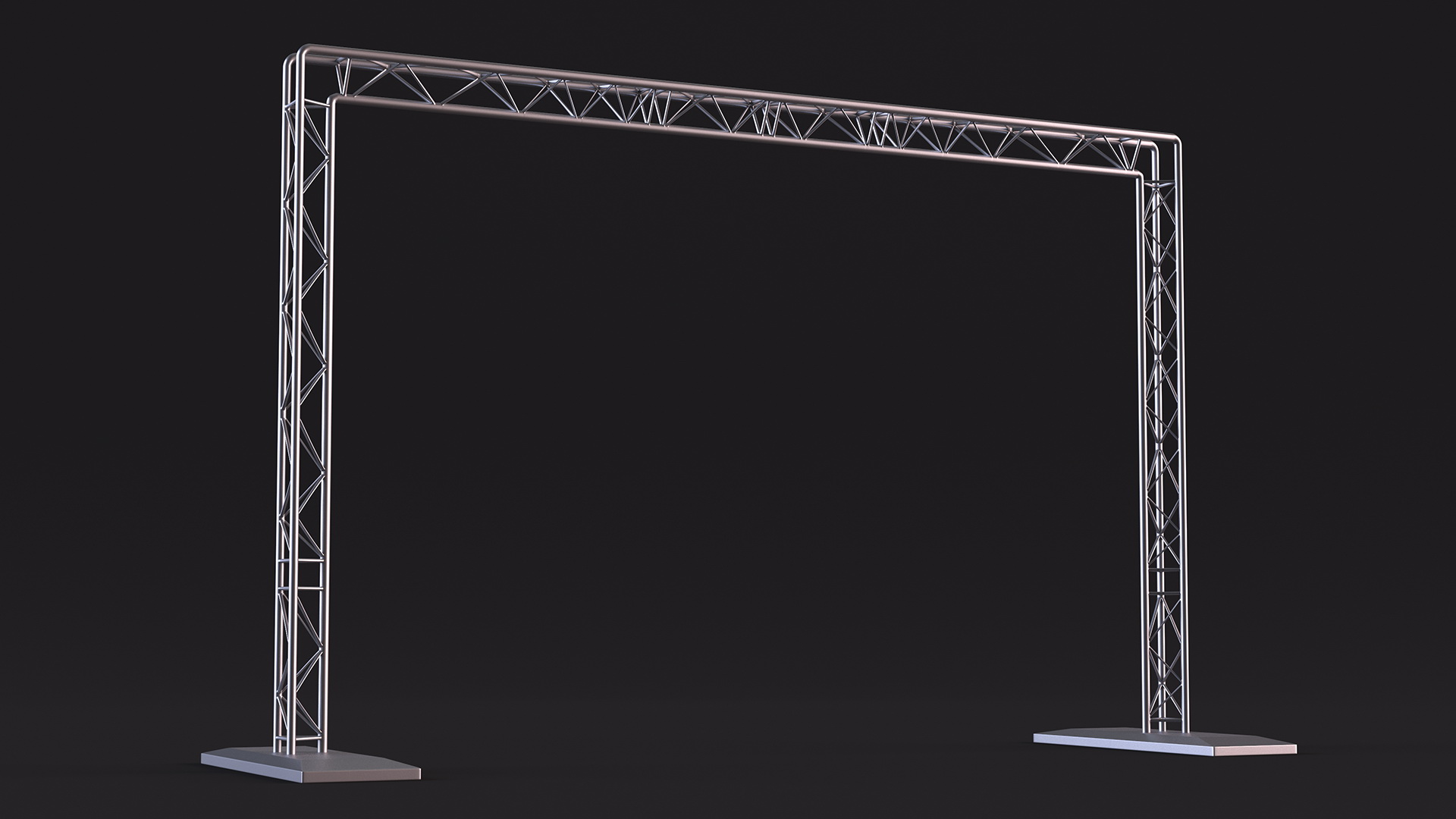 3D Square Truss Goal Post Lighting System model
