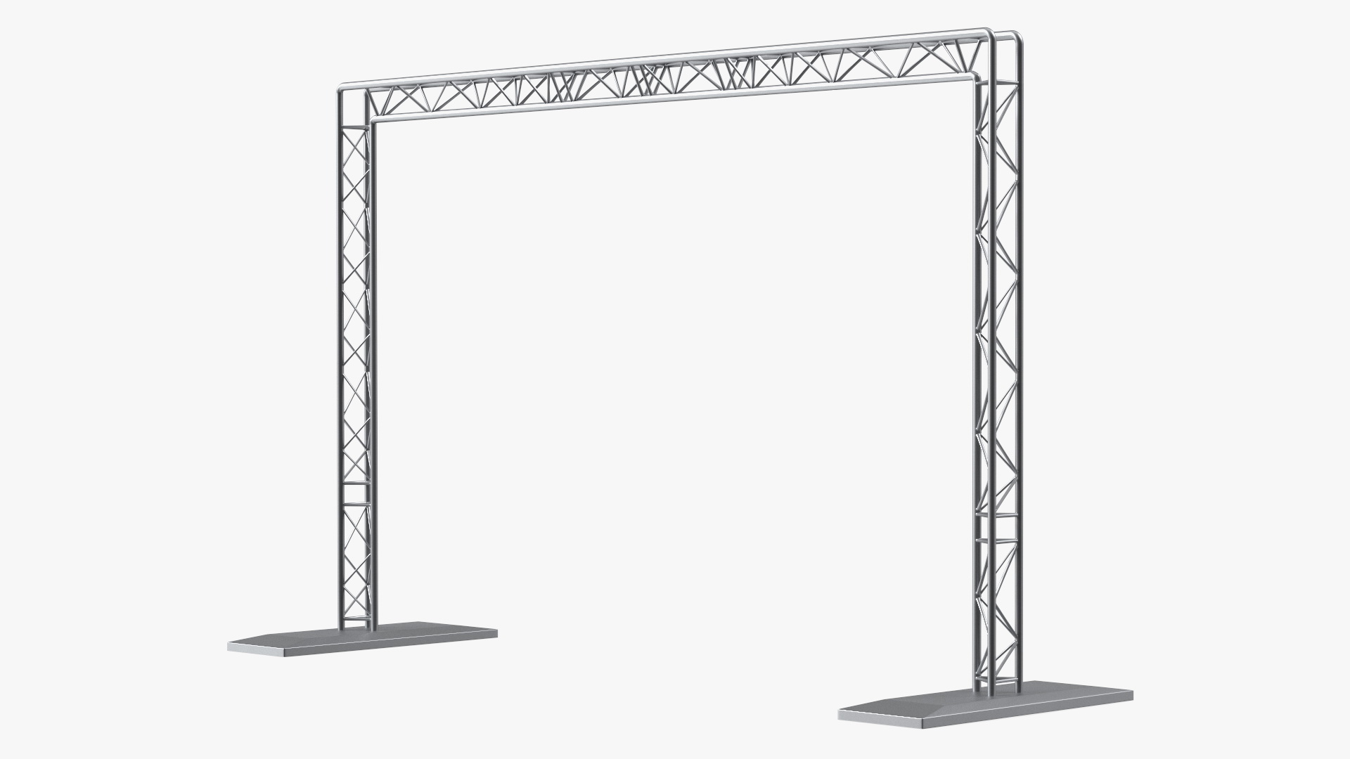 3D Square Truss Goal Post Lighting System model