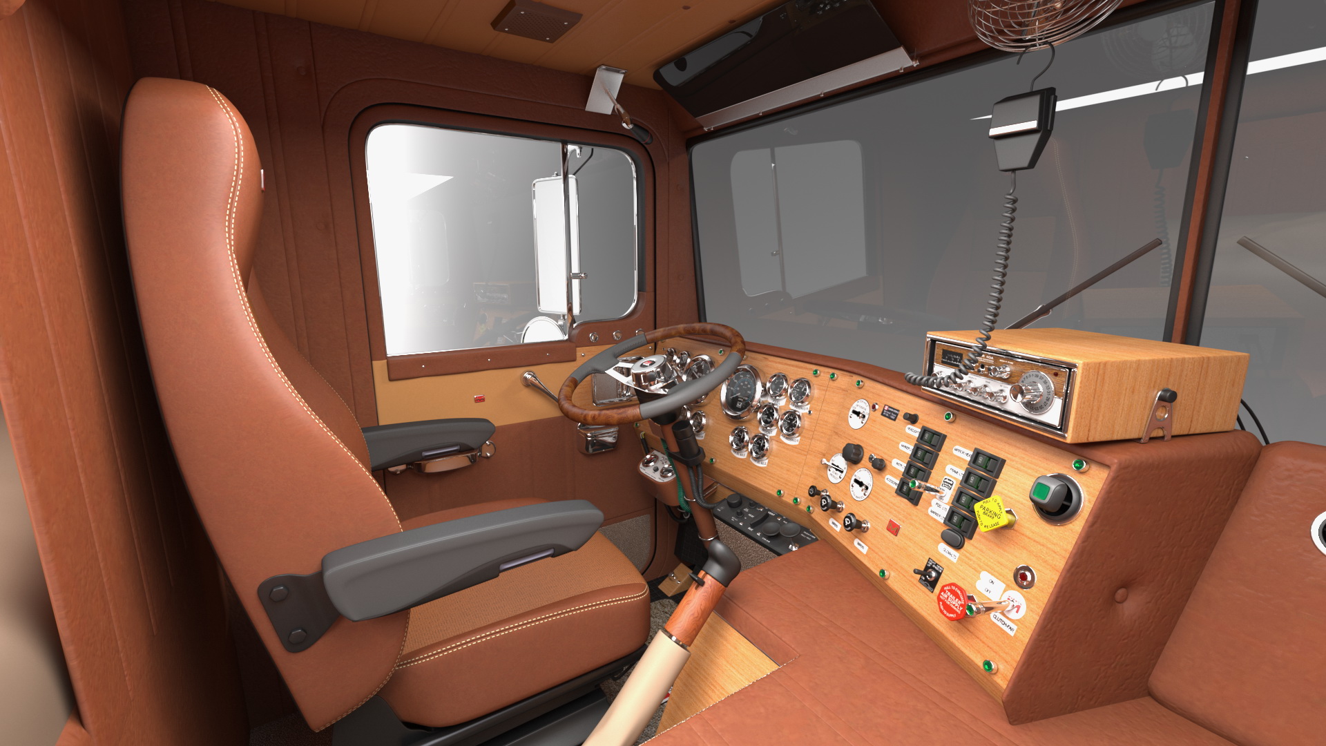 3D Marmon Truck with LNG Semi Trailer Gas Tank model