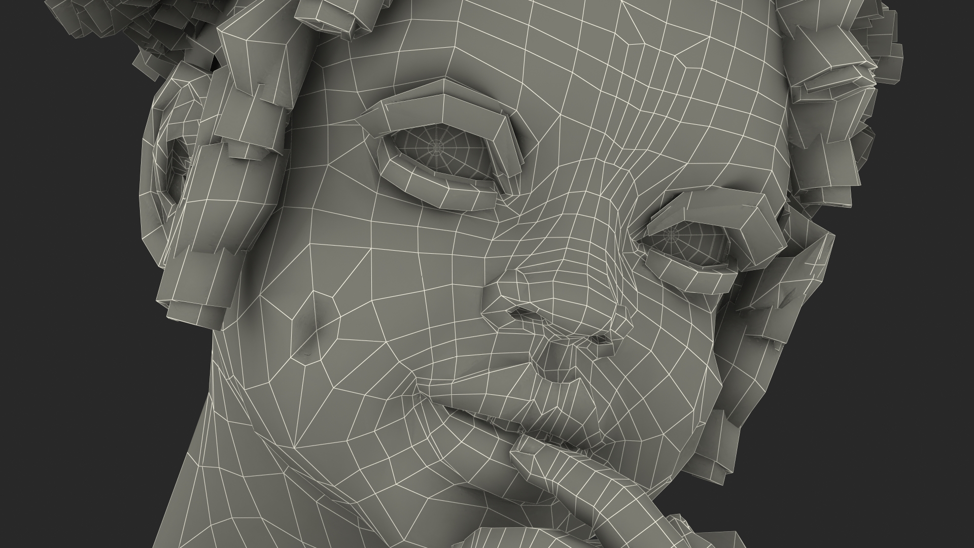 3D Black Child Girl