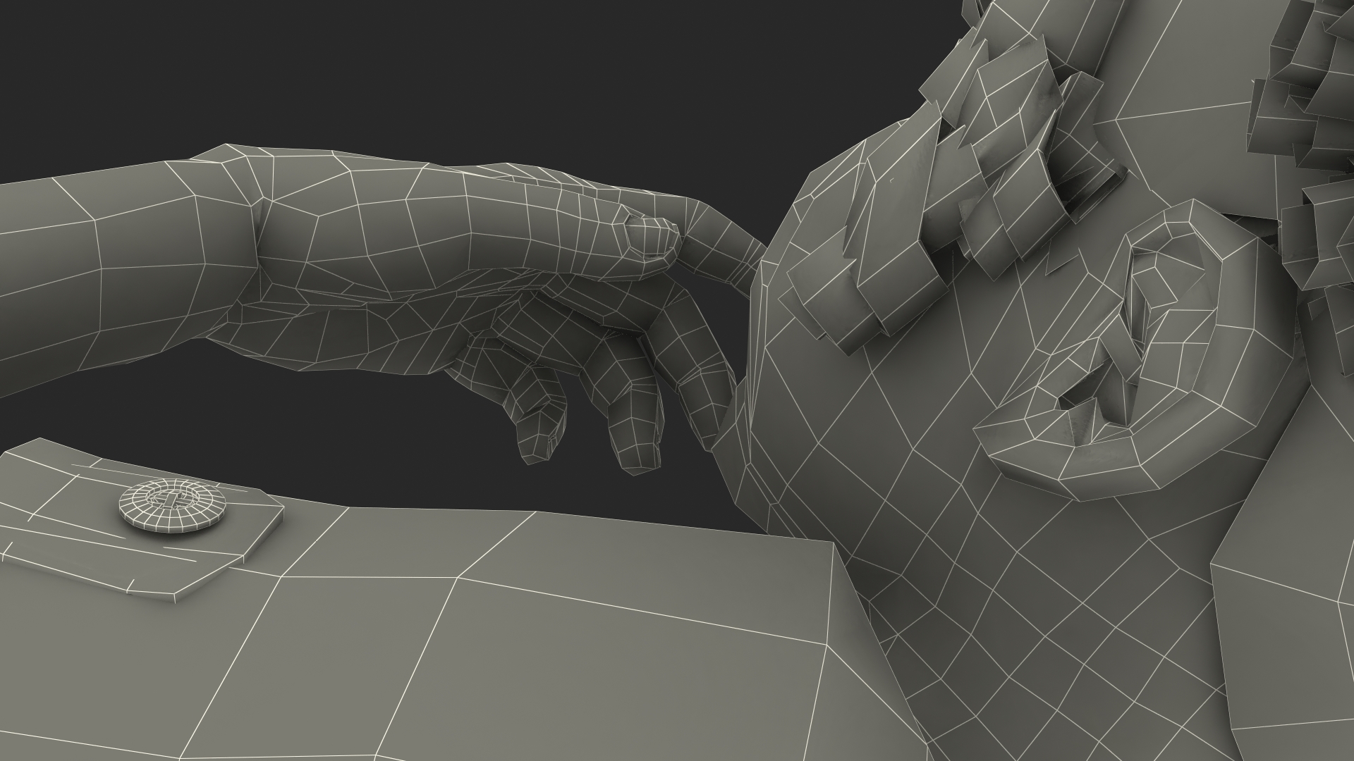 3D Black Child Girl