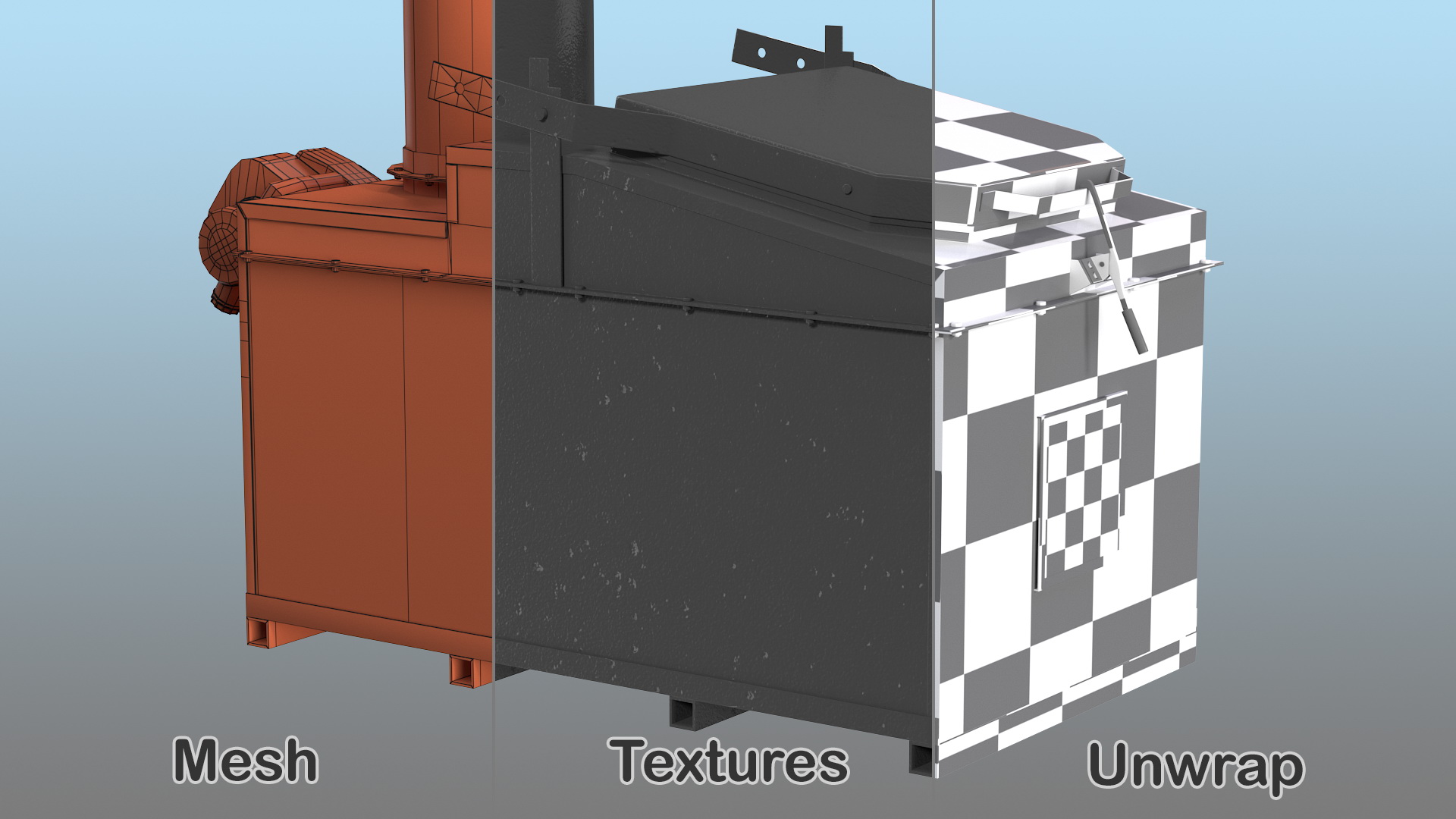 3D Multi Purpose Incinerator Generic model