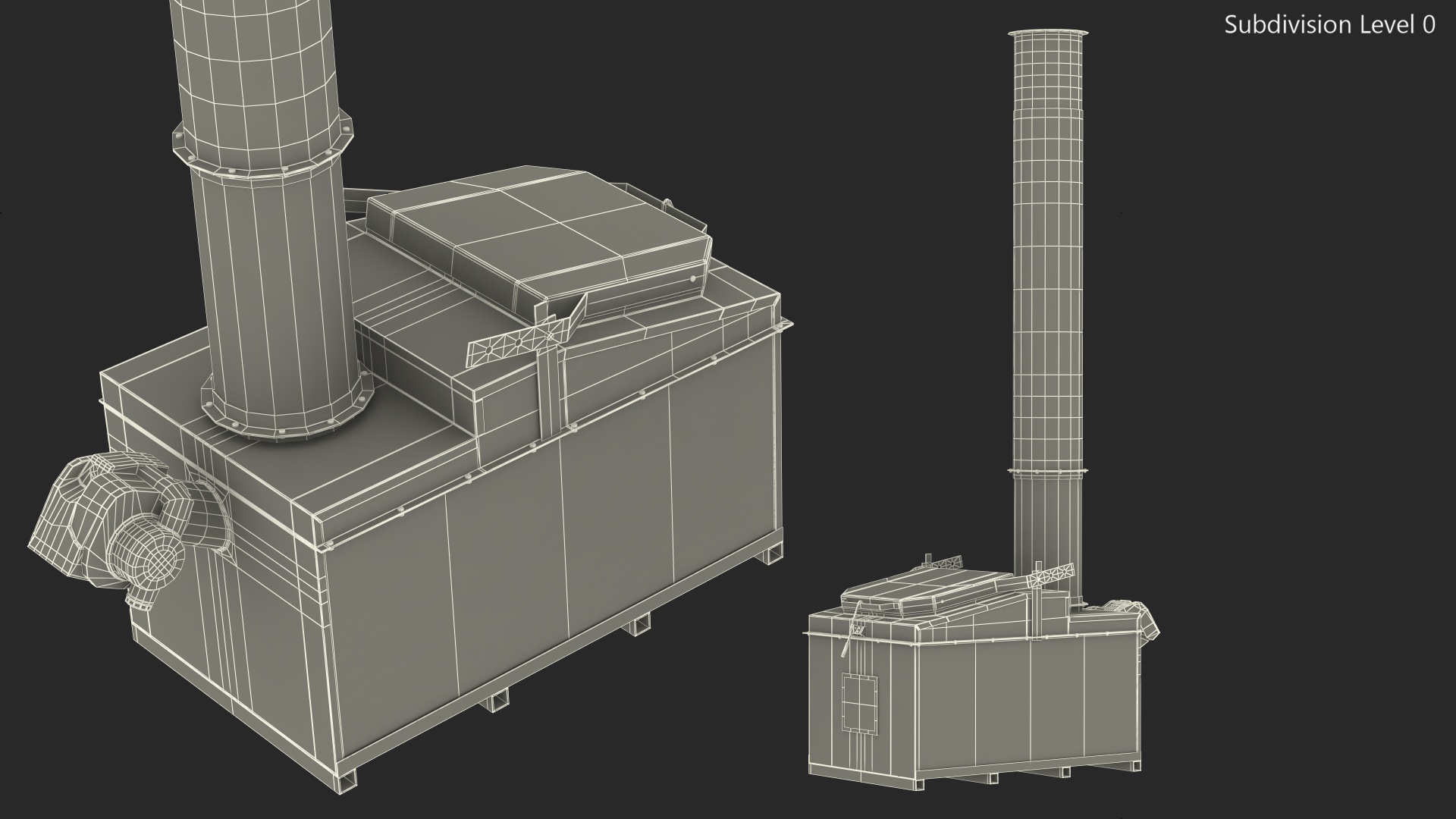 3D Multi Purpose Incinerator Generic model