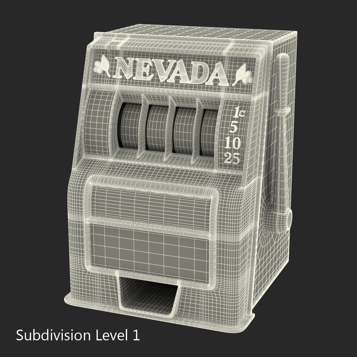 3D model Vintage Slot Machine