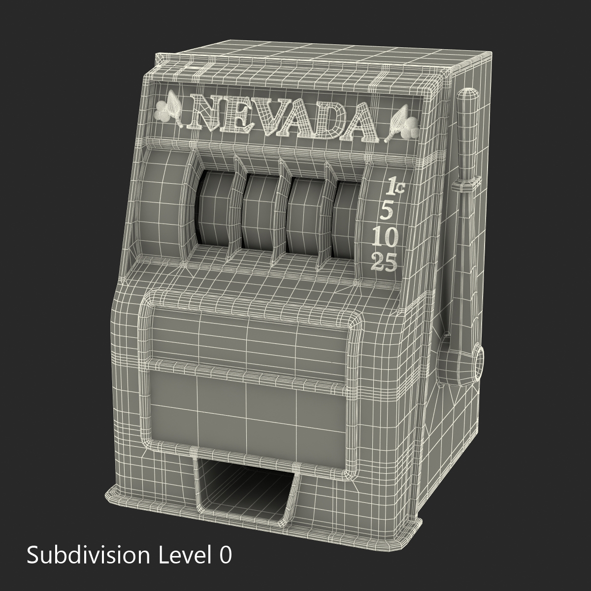3D model Vintage Slot Machine