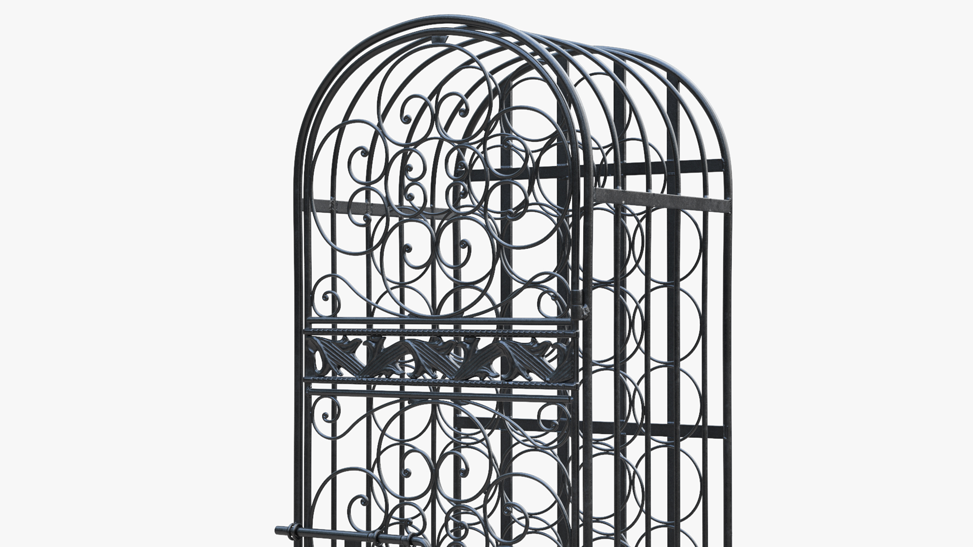 Lockable Wine Cage New 3D