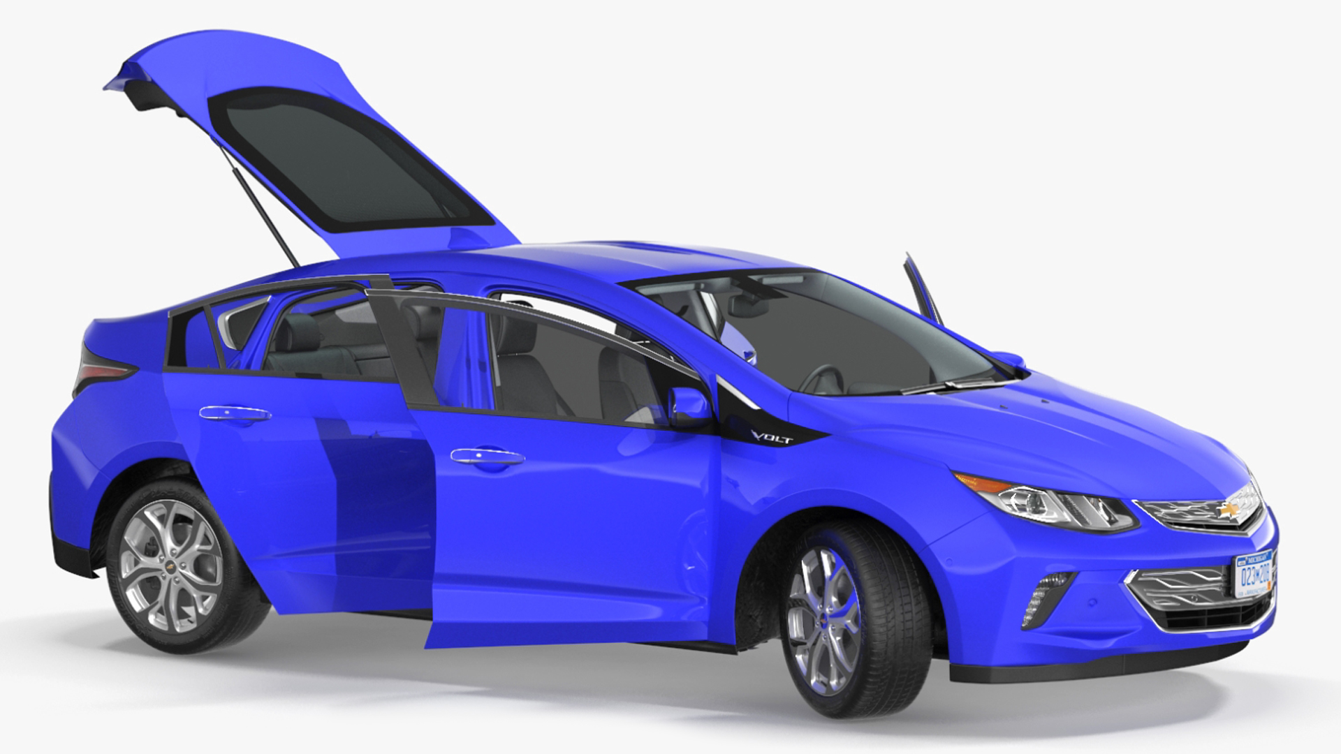 3D model Chevrolet Volt Rigged for Maya