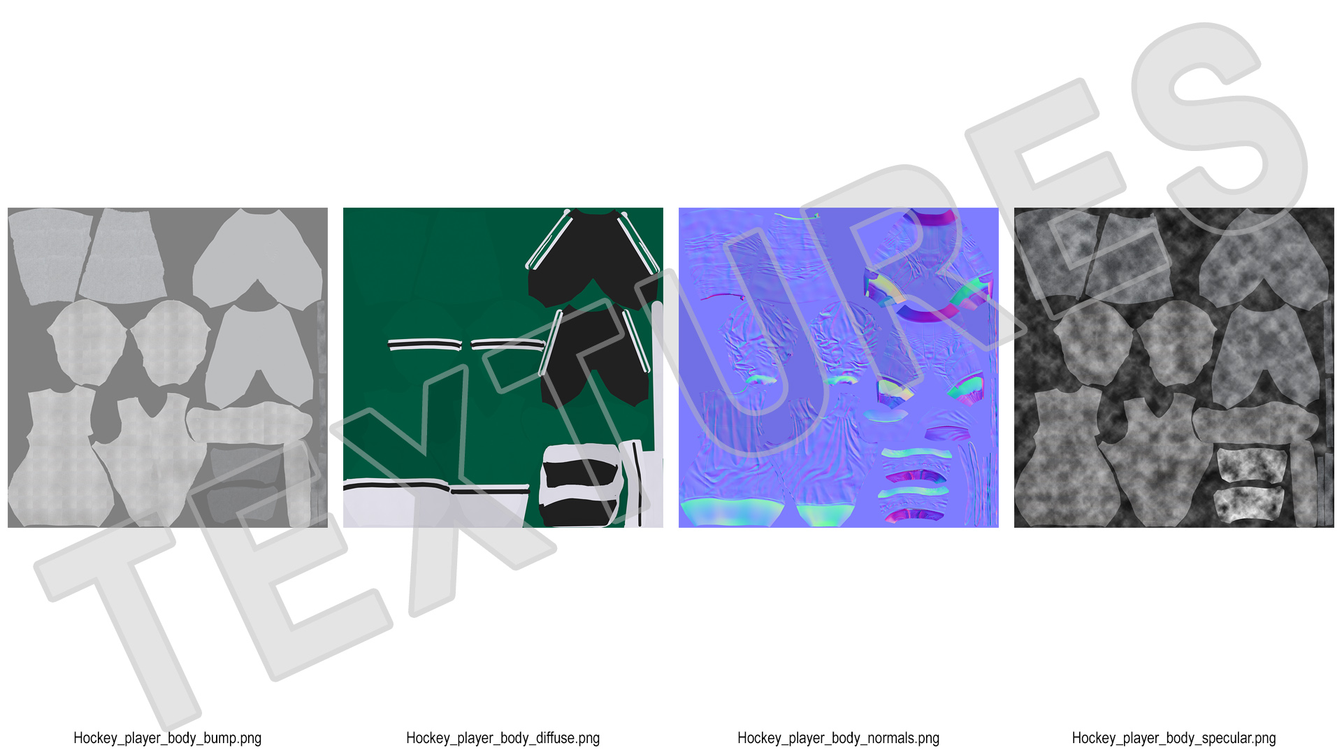 3D model Hockey Clothes Green