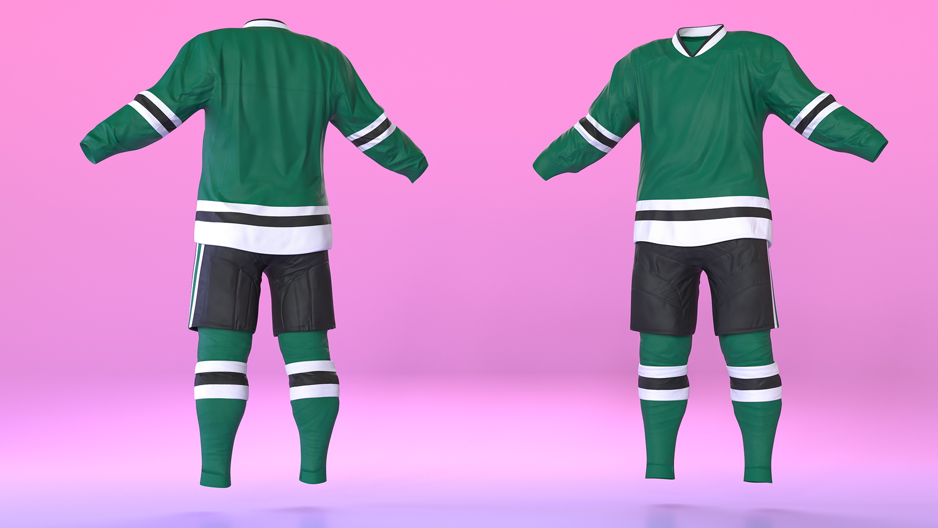3D model Hockey Clothes Green