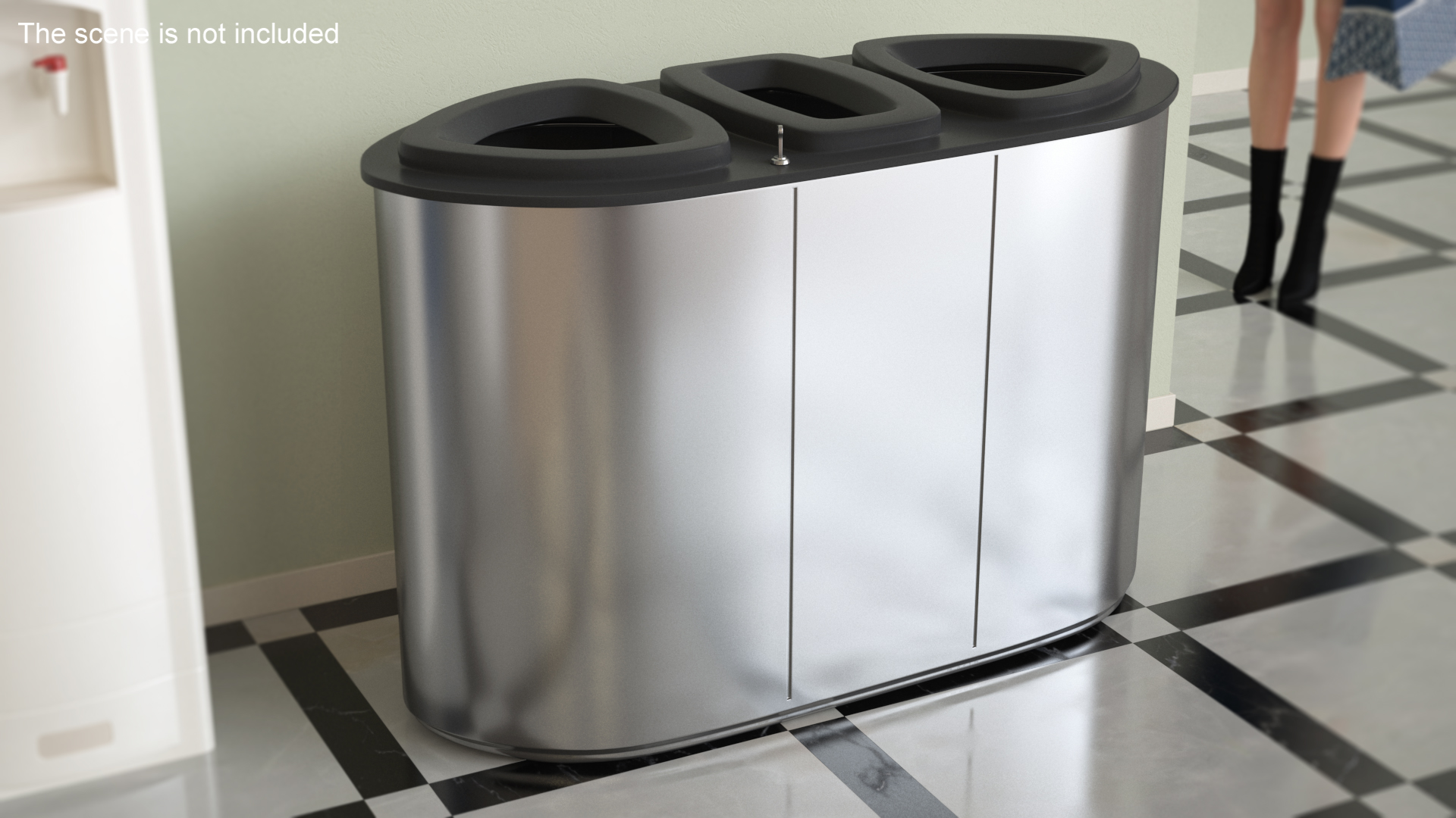 Recycle Bin Triple Aperture 3D